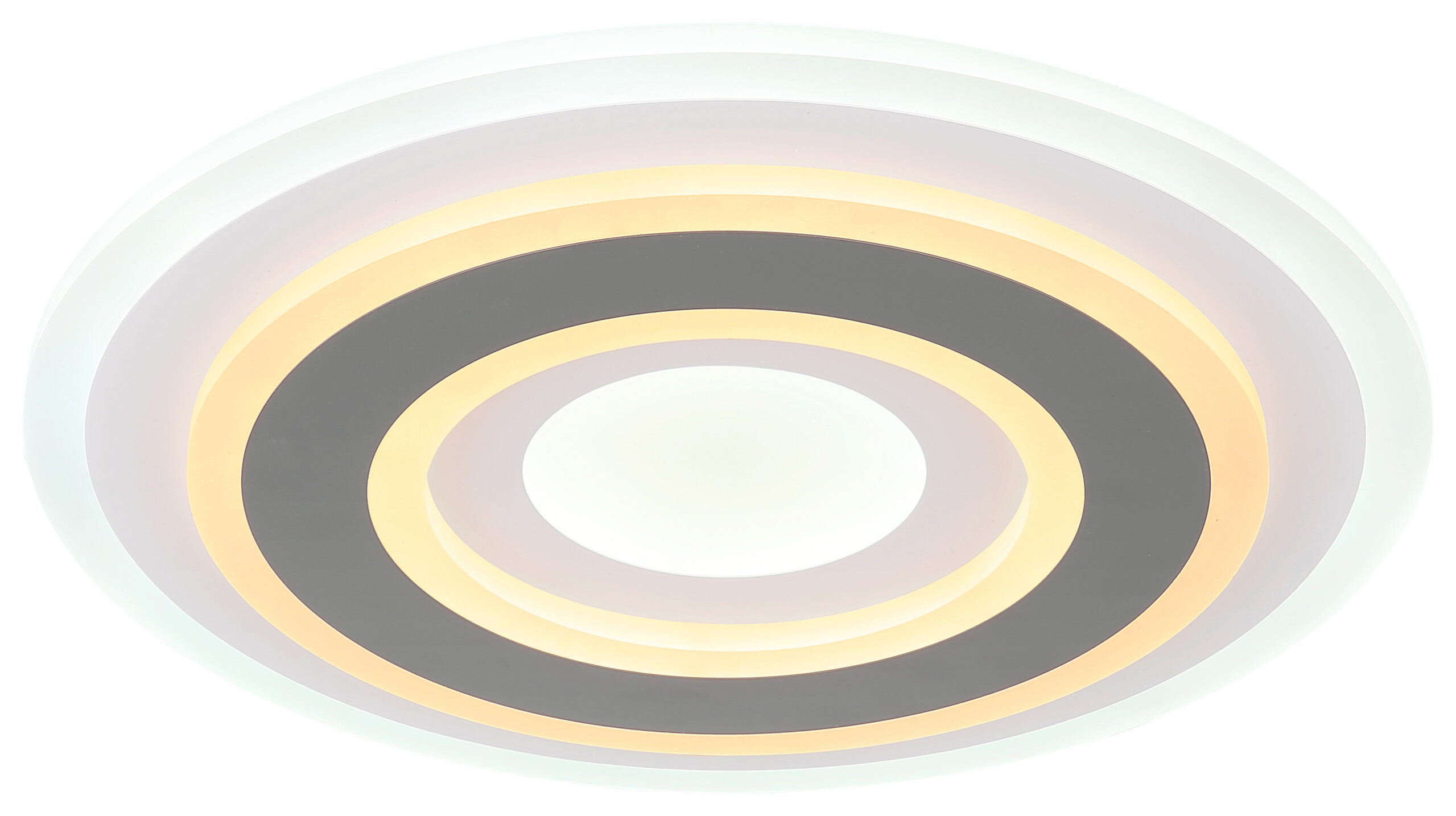 GLOBO Deckenleuchte Sabatino Opal weiß anthrazit Acryl Metall H/D: ca. 5,5x38 cm