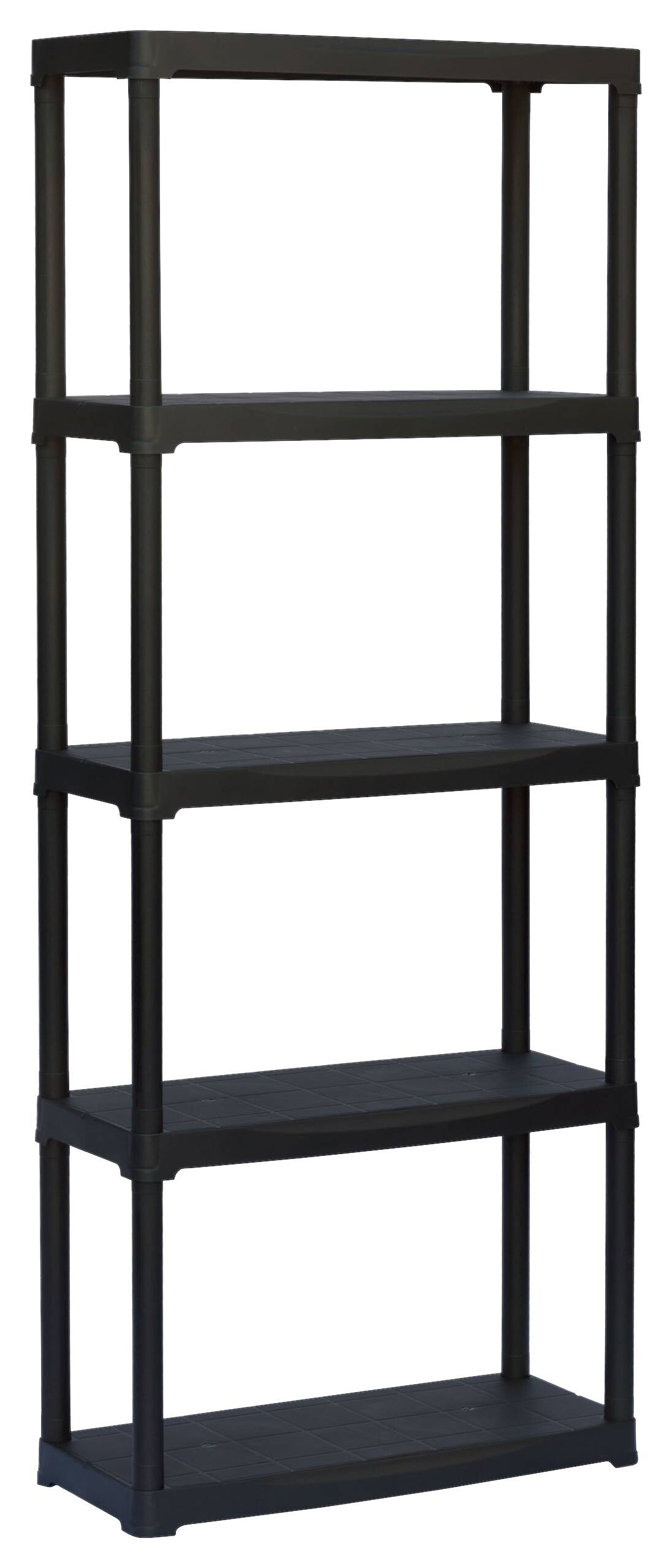 ArtPlast Kunststoffregal schwarz Kunststoff B/H/T: ca. 70x175,5x30 cm