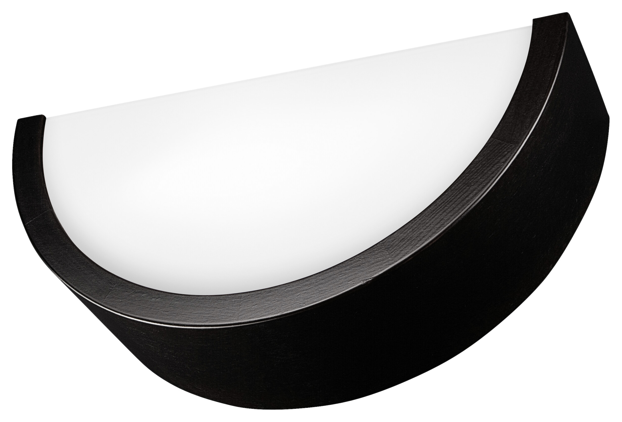 Lamkur Wandleuchte dunkelbraun Holz Glas B/H/L: ca. 20x14x30 cm E27 1 Brennstellen