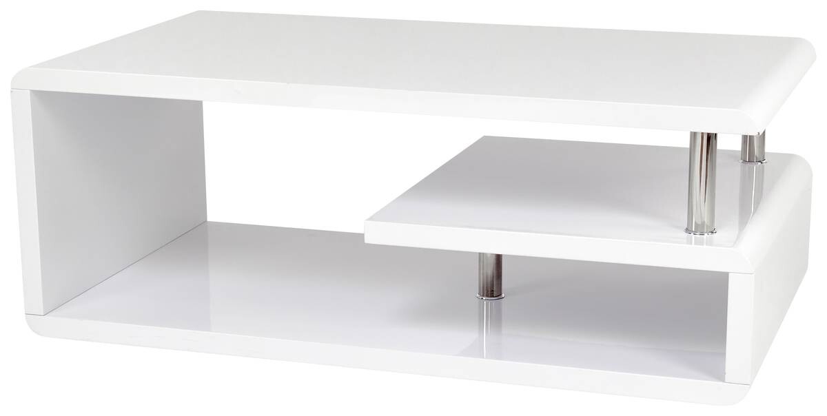 Couchtisch Pico weiß MDF B/H/T: ca. 110x42x60 cm