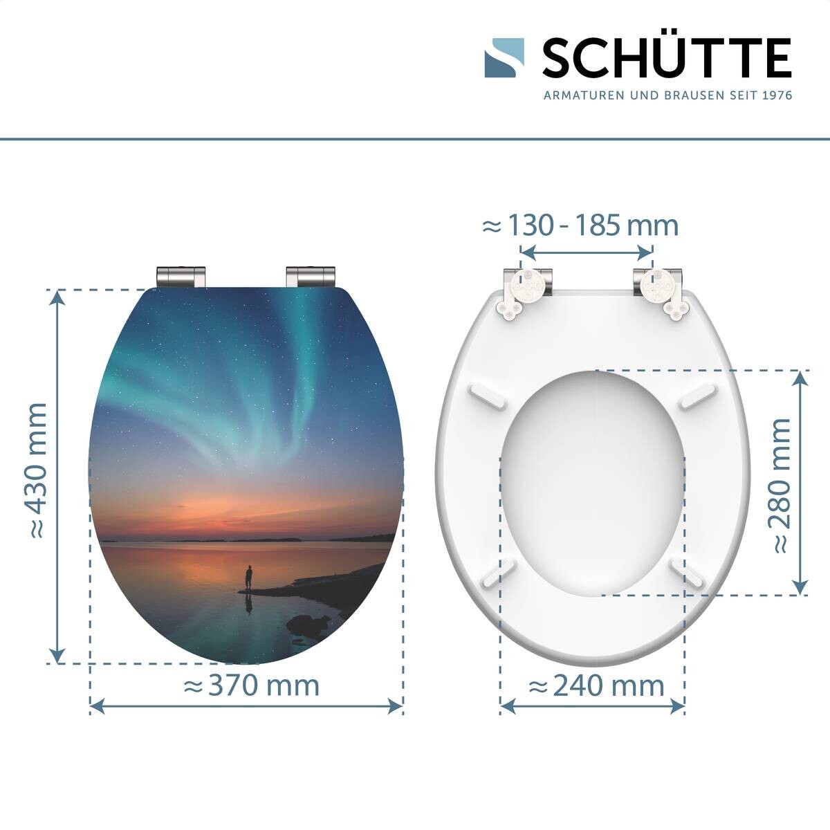 Schütte WC-Sitz Polarlichter MDF