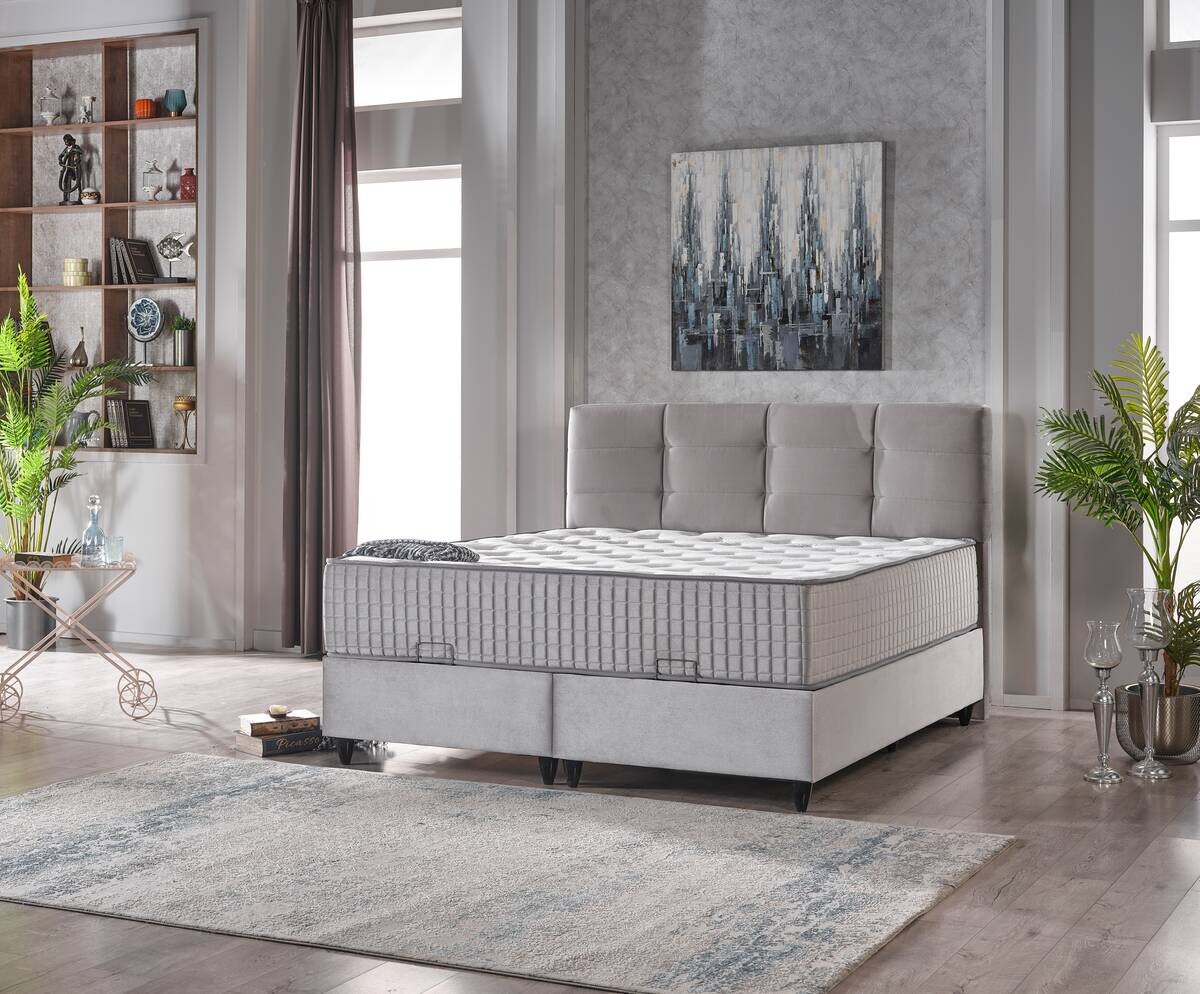 Polsterbett Naomi hellgrau Liegefläche B/L: ca. 180x200 cm