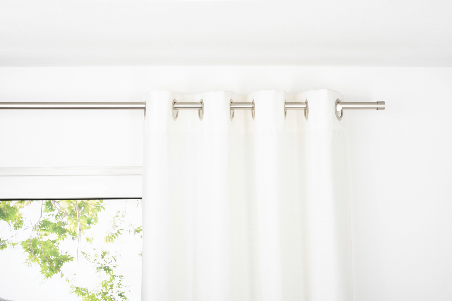 Ösenvorhang BALANCE weiß B/L: ca. 135x245 cm