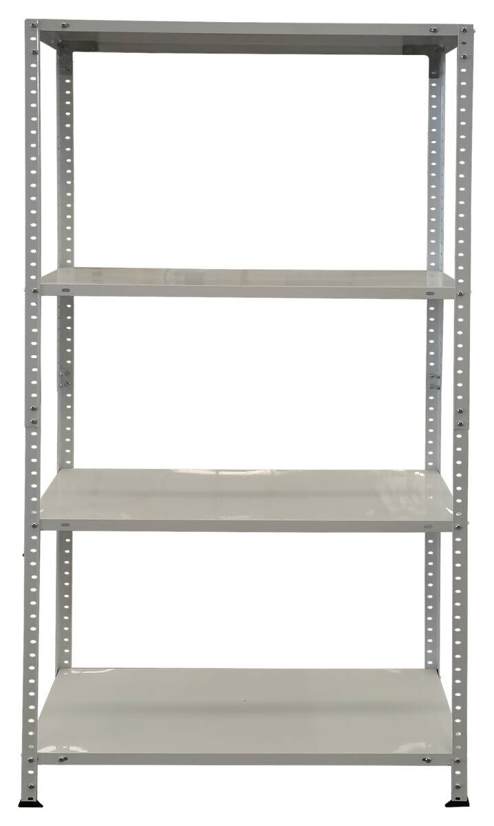 Schwerlaststeckregal weiß B/H/T: ca. 75x150x40 cm