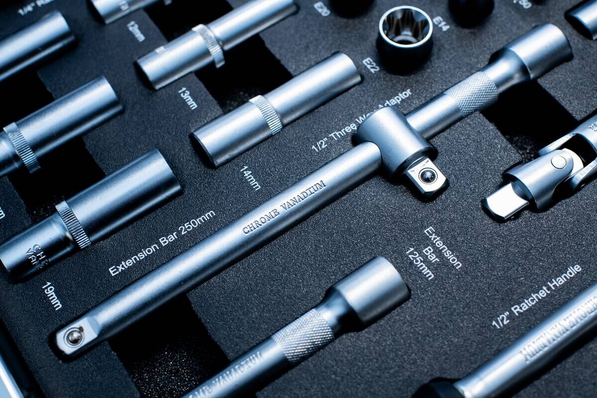 Werkstattwagen Mento schwarz B/H/L: ca. 73x98x48 cm