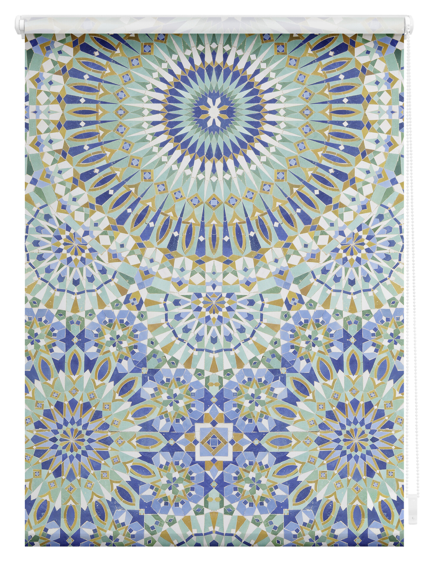 LICHTBLICK Verdunkelungsrollo Orientalisch blau B/L: ca. 60x150 cm