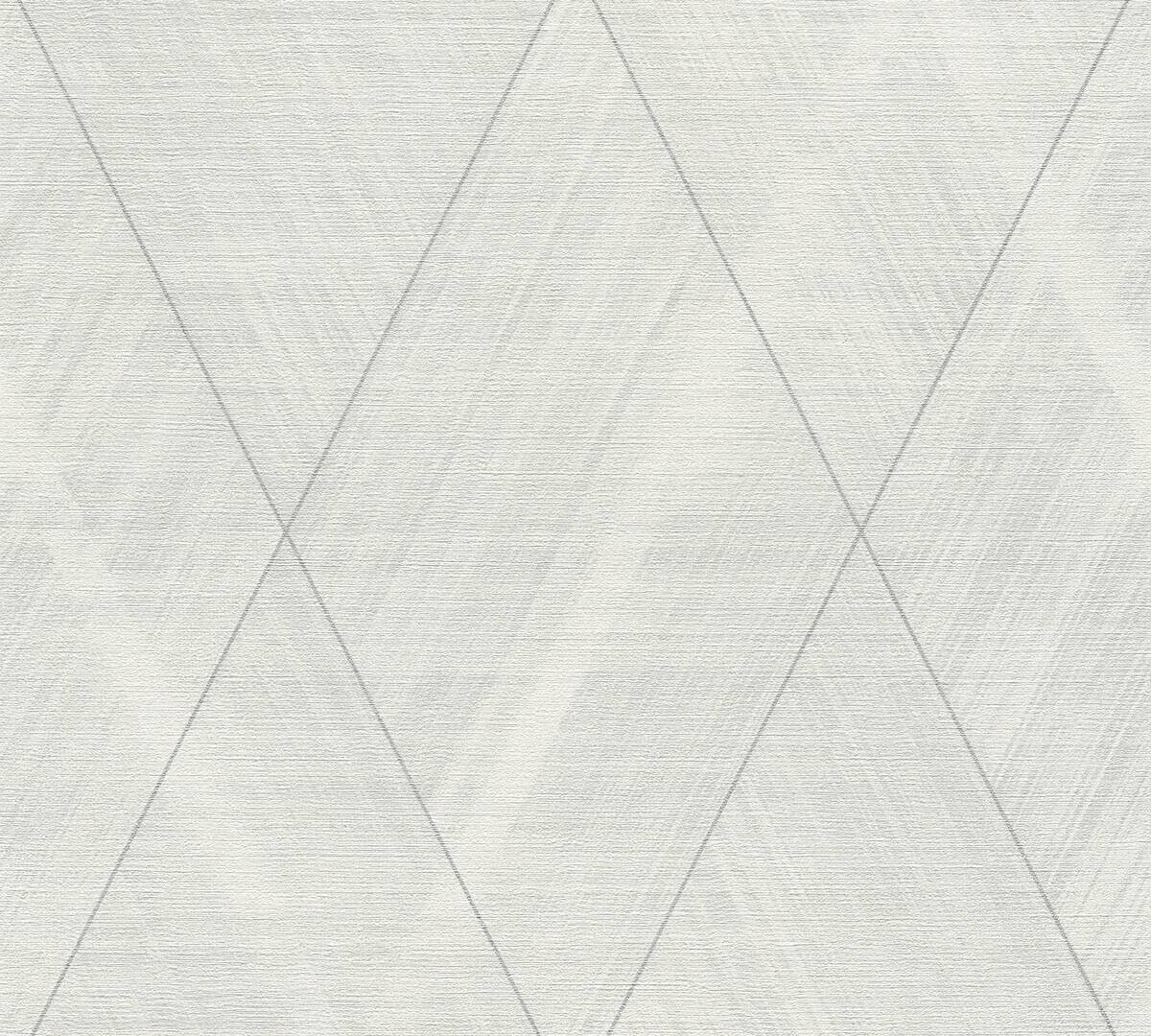 A.S.Creation Vliestapete creme weiß silber B/H/D: ca. 53x1005x8,4 cm