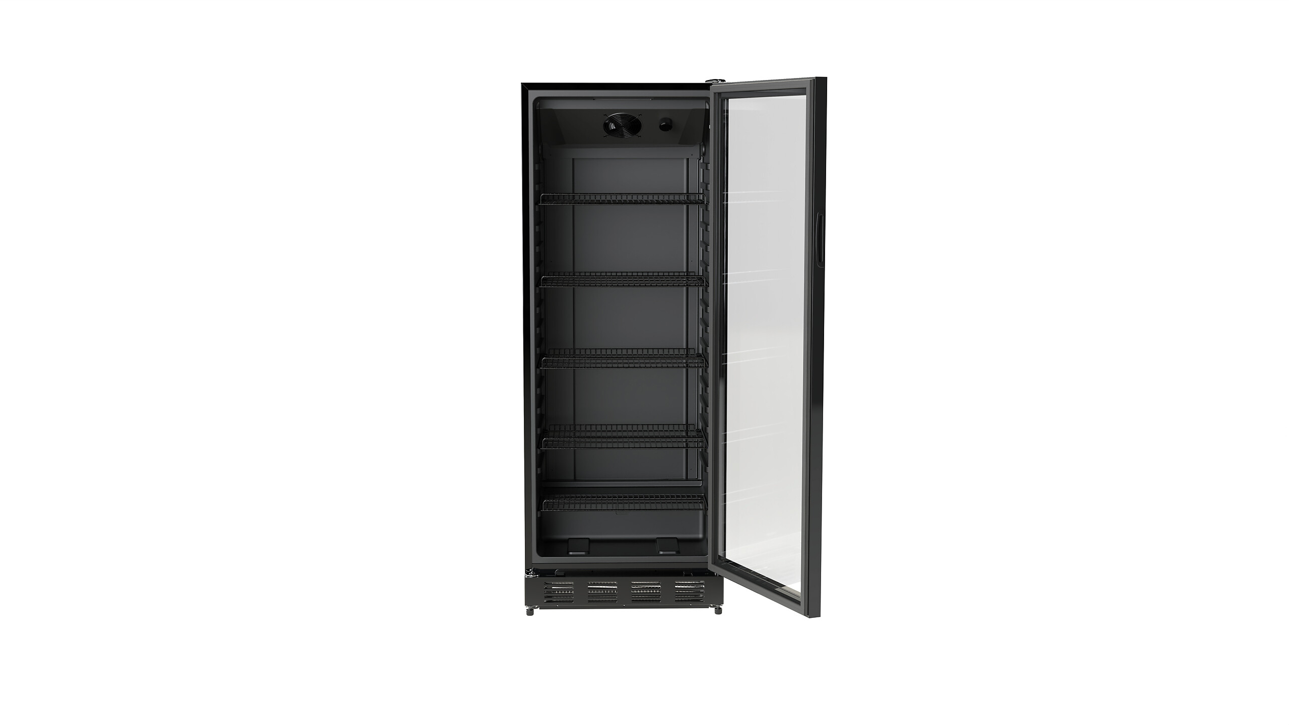 POCOline Kühlschrank GTK159-280CS schwarz B/H/T: ca. 57x159x60 cm