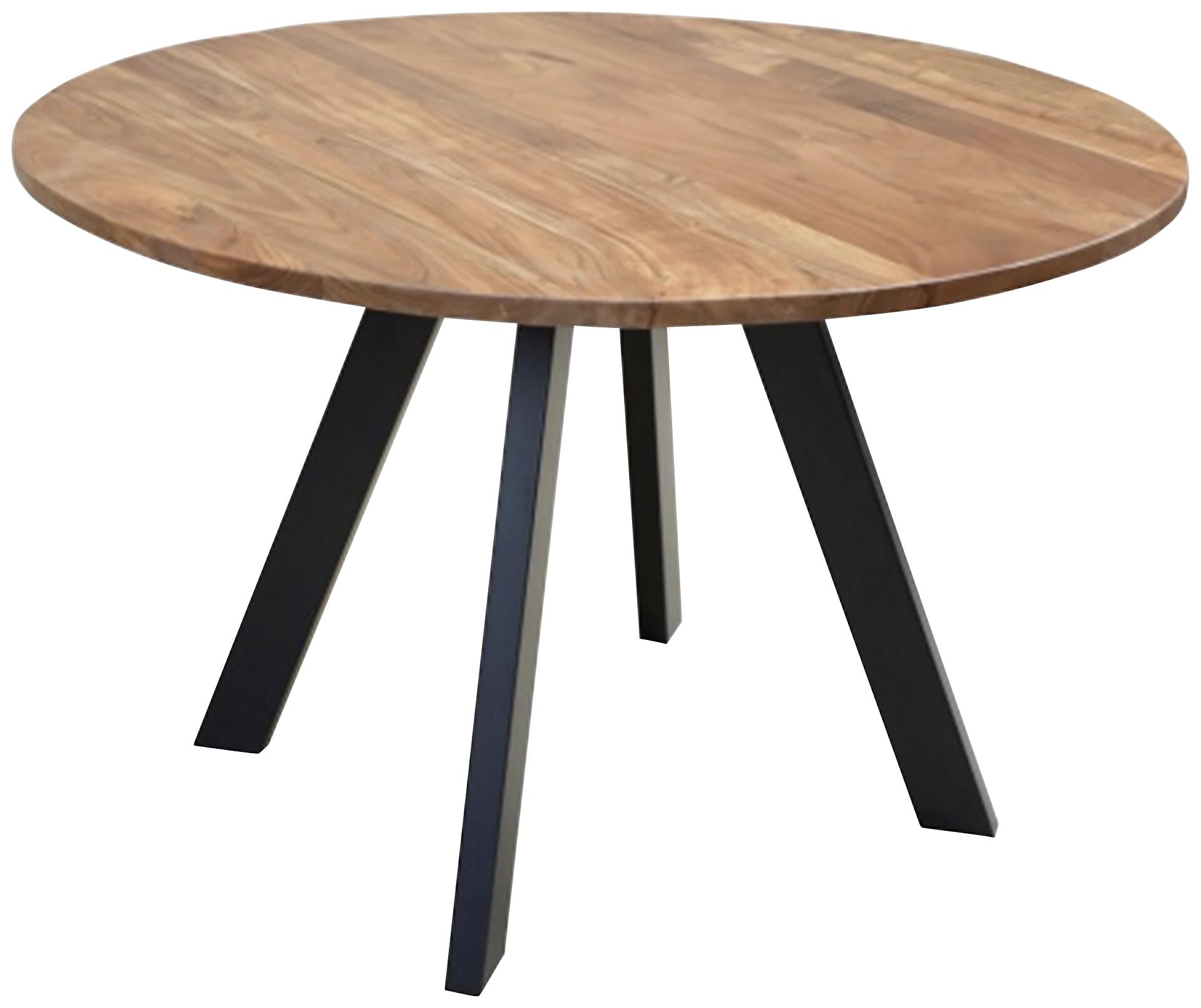 Tisch TARA natur schwarz pulverbeschichtet