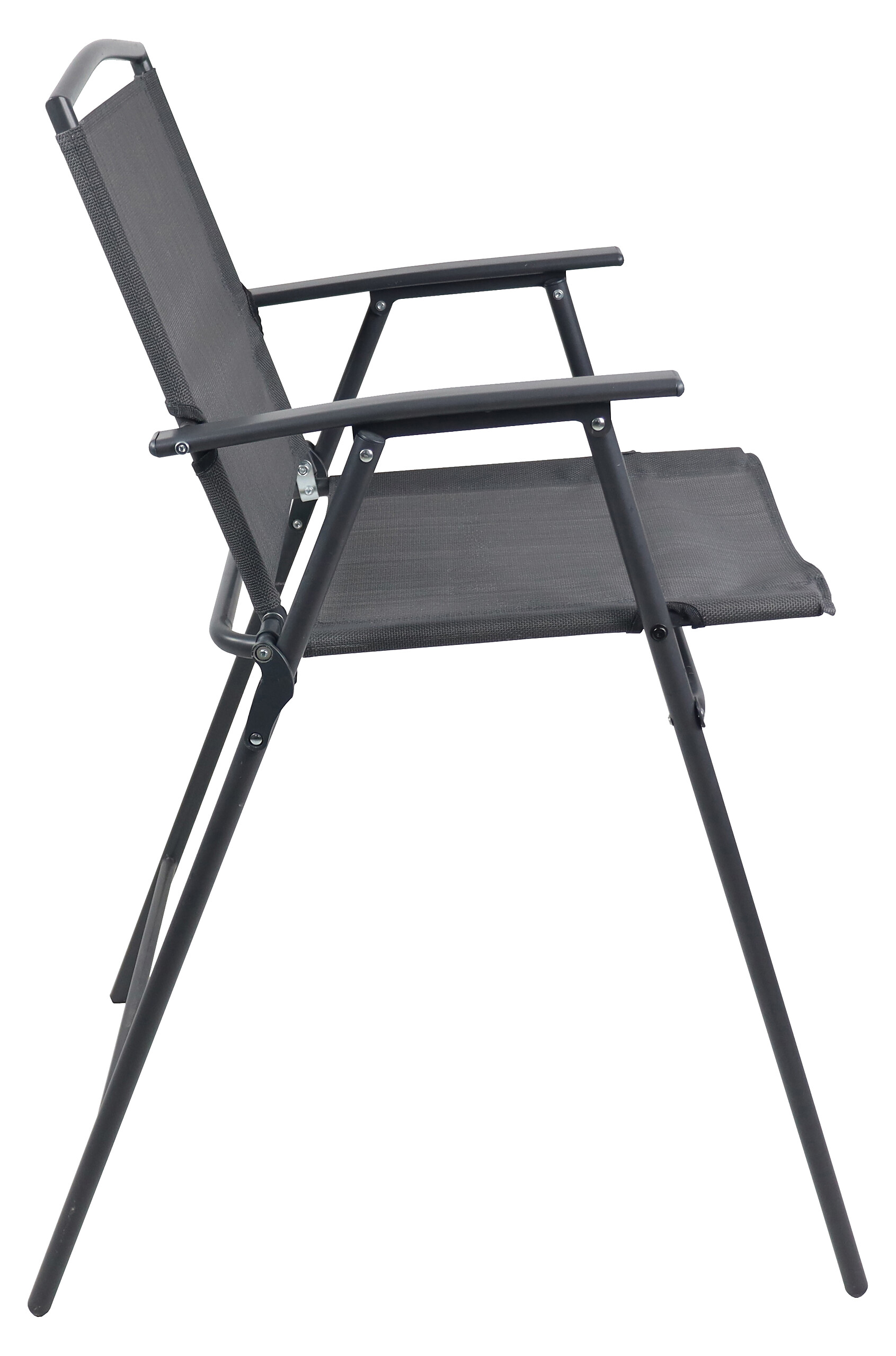 VCM Gartensitzgruppe Garlos anthrazit Stahl B/H/L: ca. 70x108x70 cm