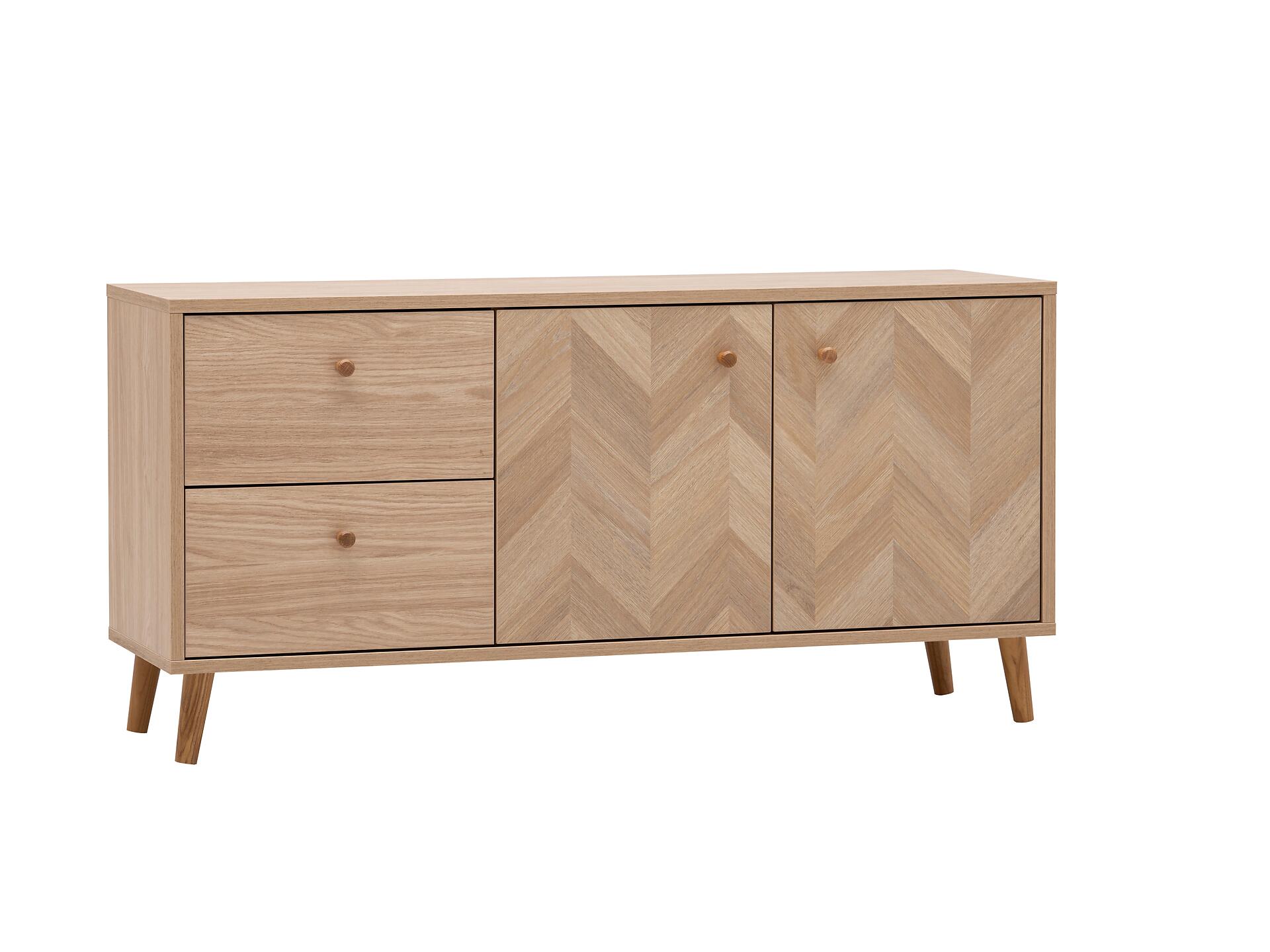 Lowboard Visby Eiche B/H/T: ca. 109x44,1x33,05 cm