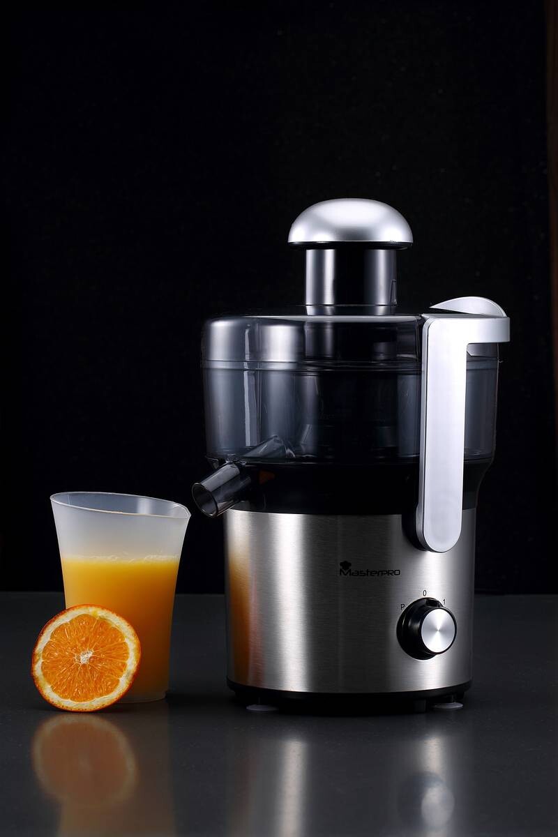 MASTERPRO Entsafter silber Edelstahl Kunststoff B/H/T: ca. 22x34,2x22,4 cm ca. 0,3 l