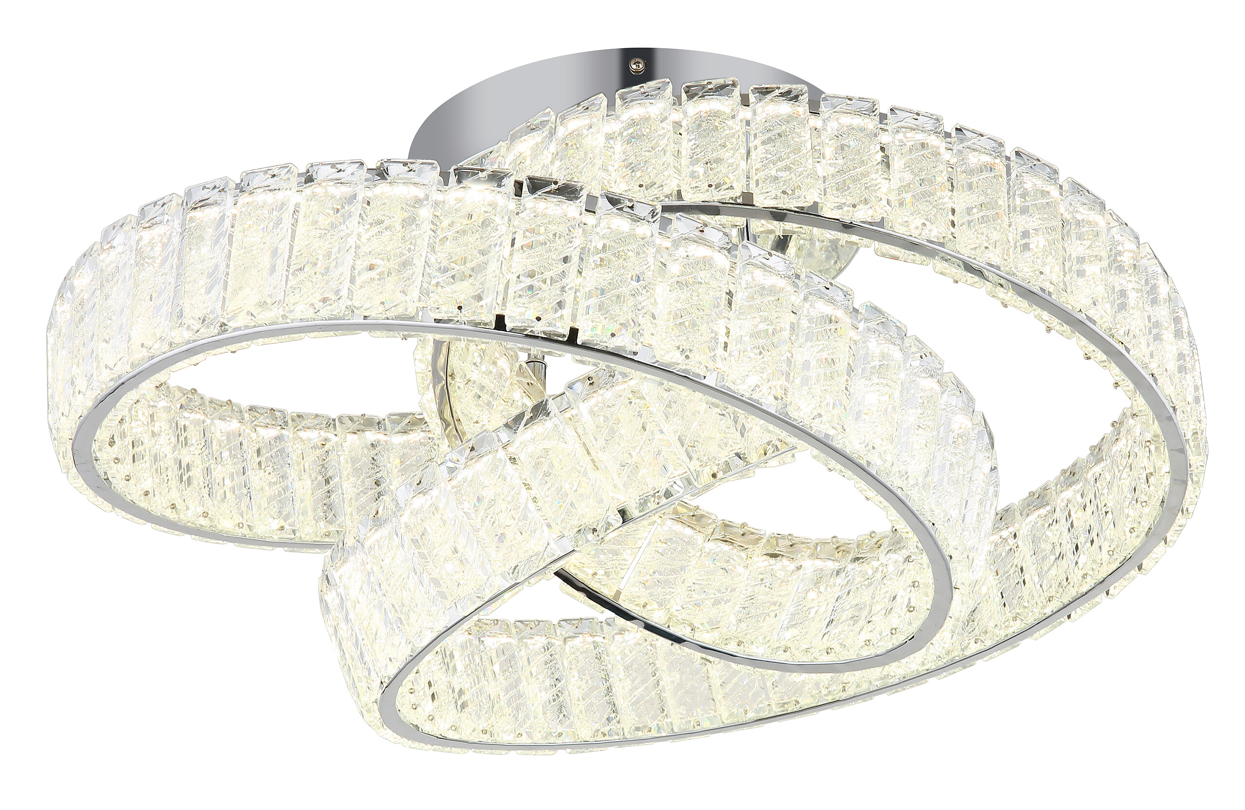 GLOBO Deckenleuchte Chrom klar Metall B/H/D: ca. 47x26x60 cm 1 Brennstellen