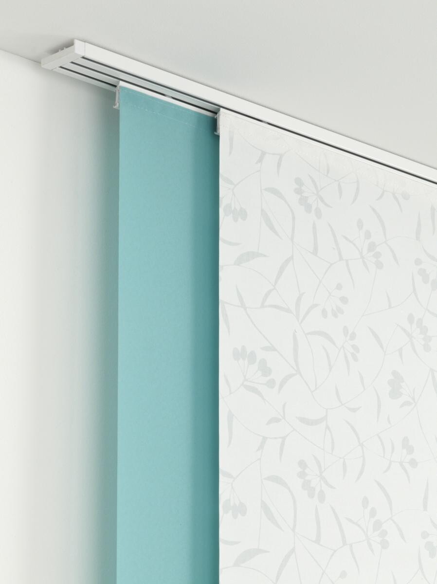 ondeco Gardinenschiene smart weiß Metall L: ca. 160 cm 3.0 Läufe