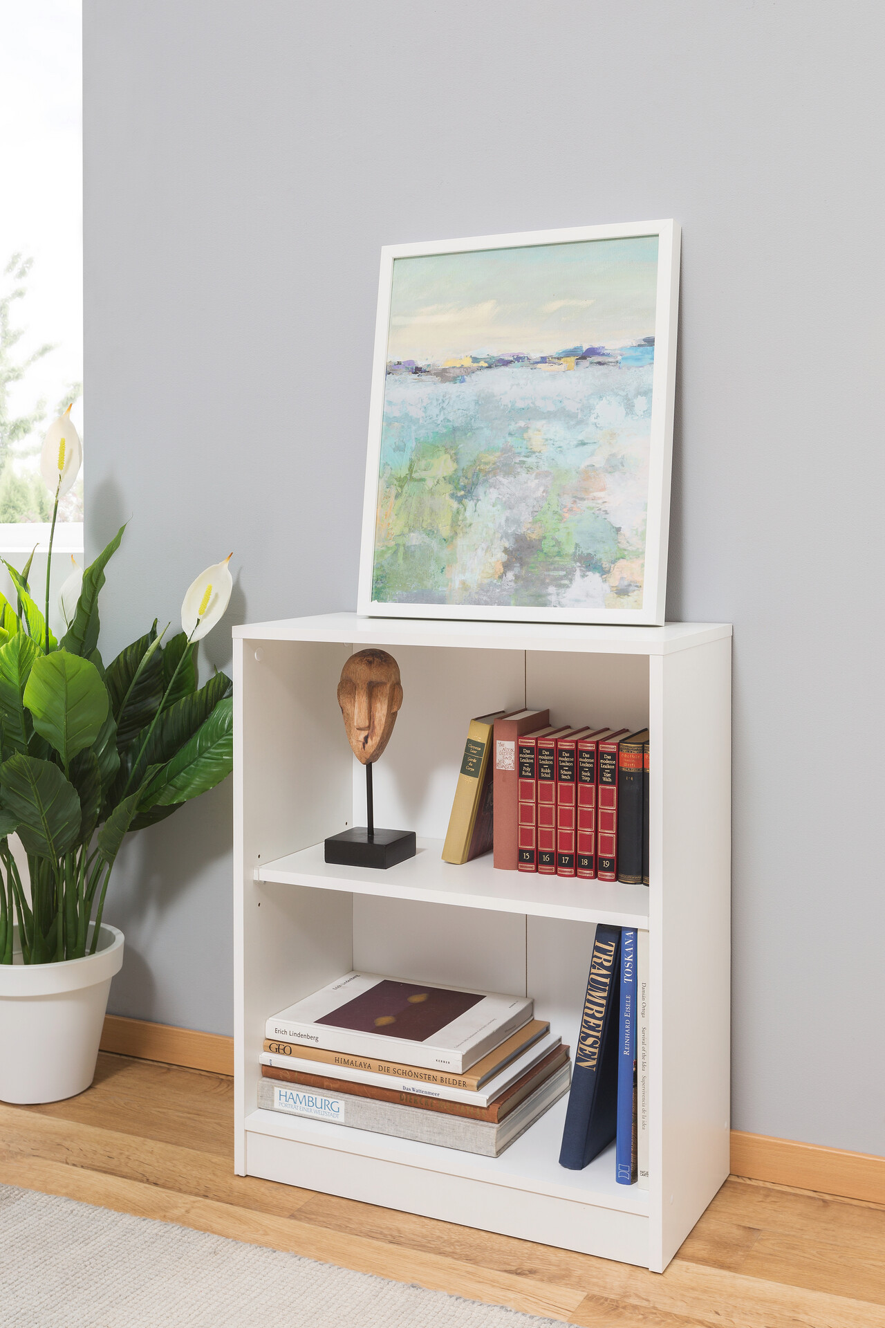 Regal Peggy 4 weiß B/H/T: ca. 58x72x28 cm