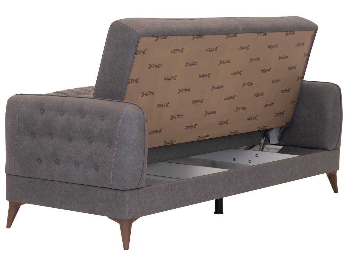 Sofa 3-2-1 Mislina blaugrau Microfaser