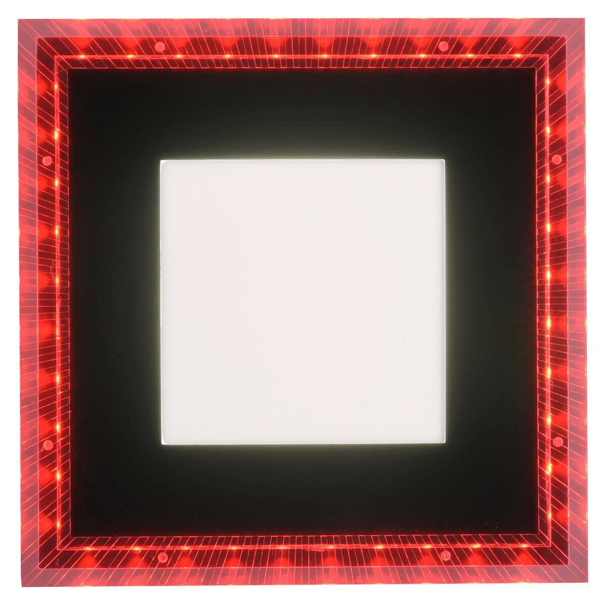 Just Light LED-Deckenleuchte 14510-18 schwarz Kunststoff B/H/L: ca. 20x5x20 cm