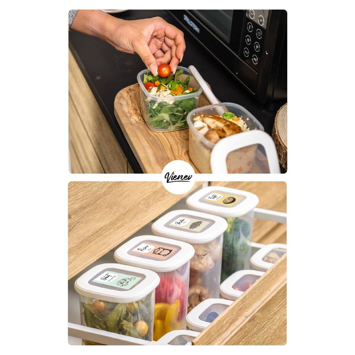 HermiaConcept Vorratsdosenset 15tlg. weiß