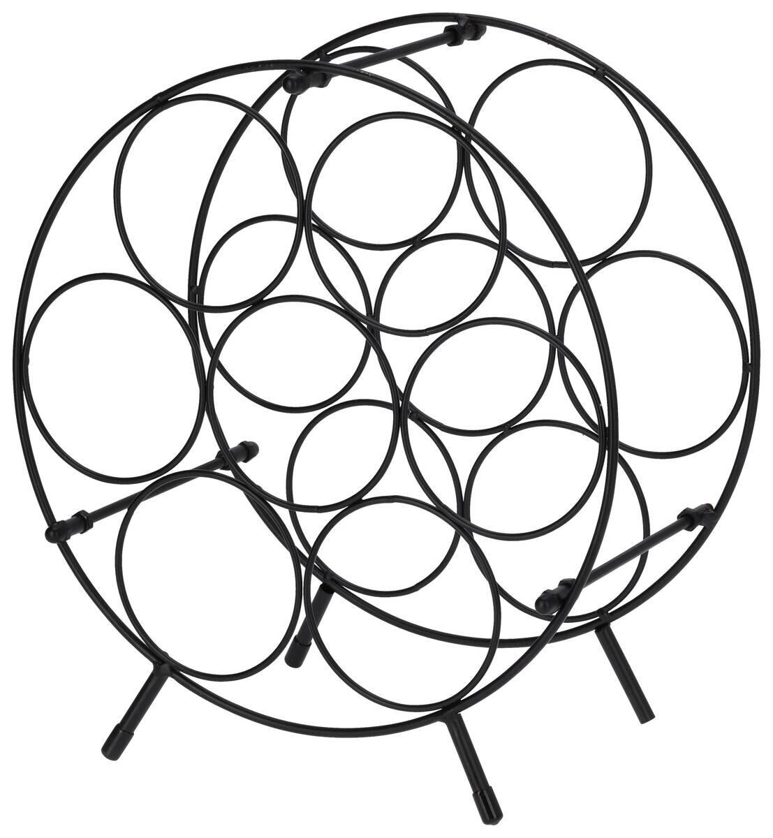 Weinregal schwarz Eisen B/H/L: ca. 32x3x35 cm