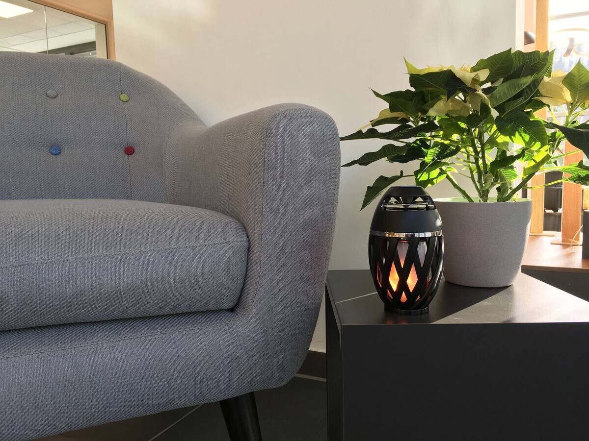 Näve Leuchten Tischleuchte 5243822 schwarz Kunststoff H/D: ca. 16,5x10 cm null 48 Brennstellen