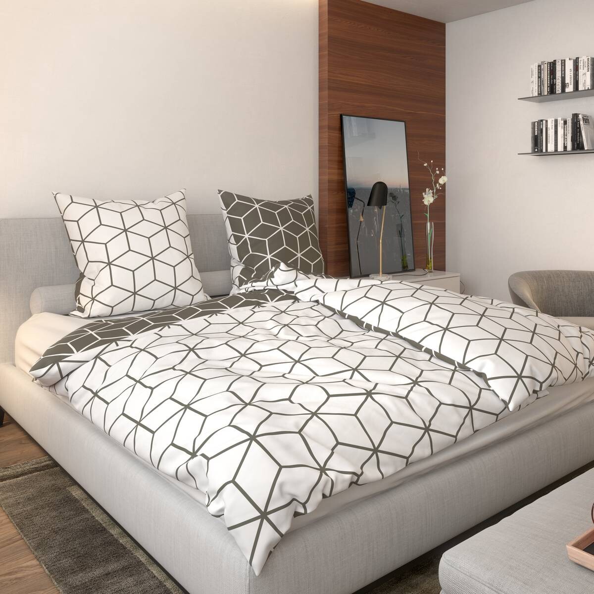 Baumwoll Wende Bettwäsche Renforce