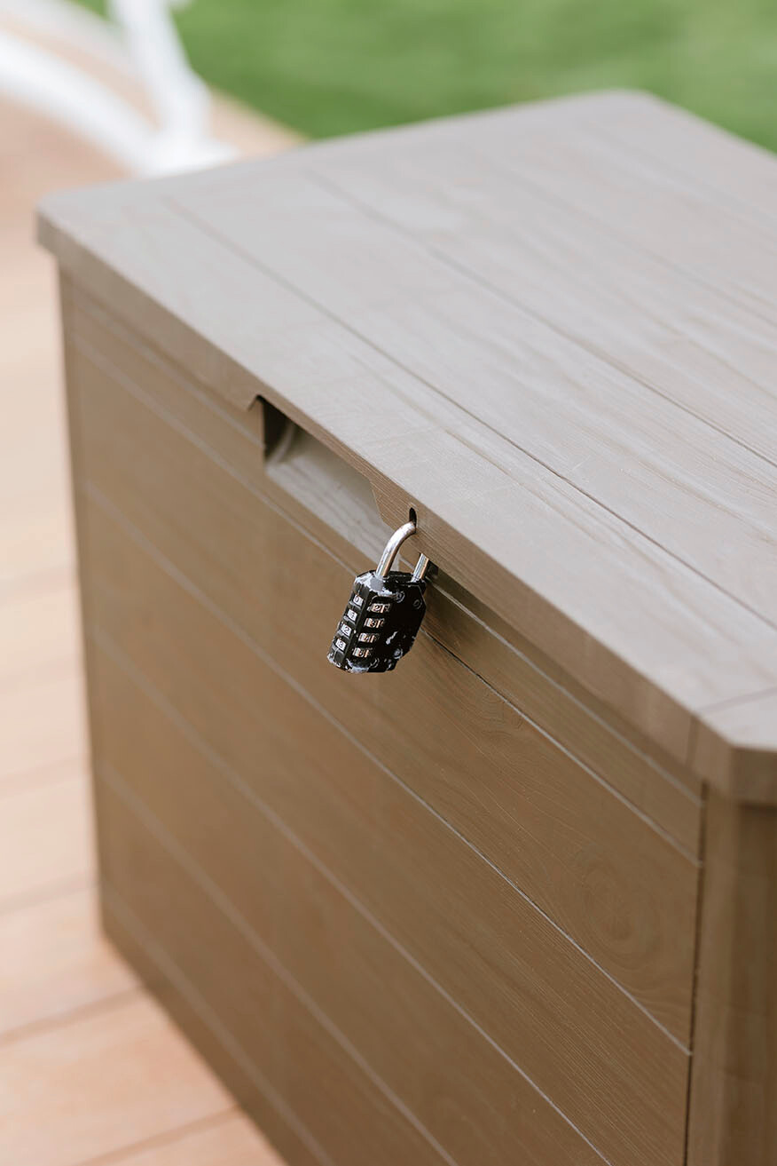 Toomax Aufbewahrungsbox Woodys braun Kunststoff B/H/L: ca. 52,7x44,5x77,5 cm Toomax Aufbewahrungsbox Woodys braun Kunststoff B/H/L: ca. 52,7x44,5x77,5 cm