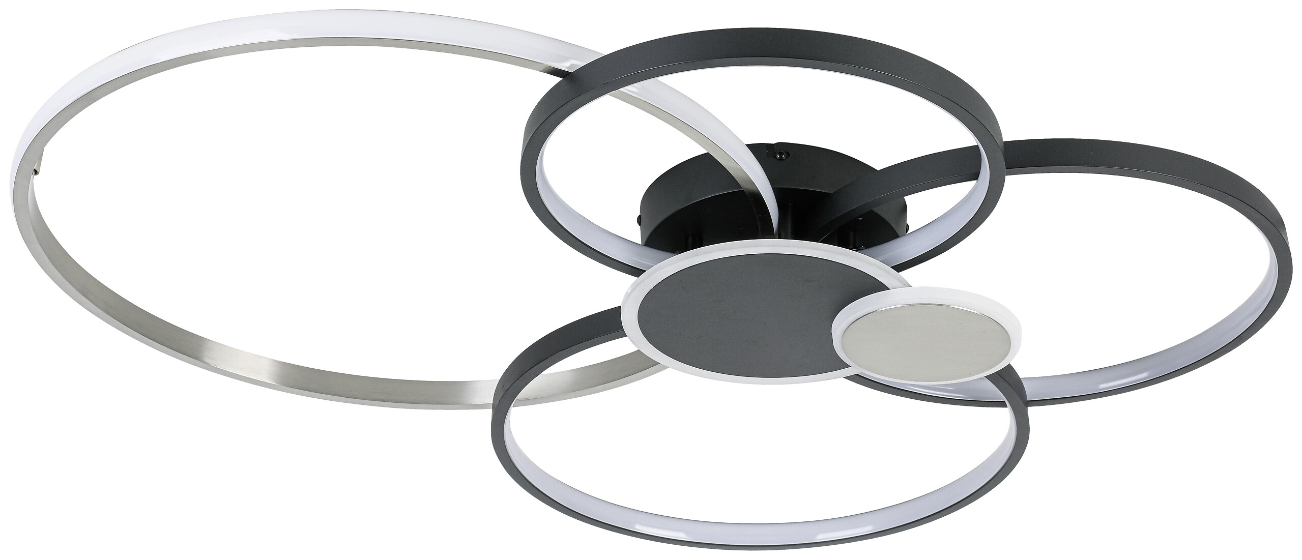 Nolo Lighting LED-Deckenleuchte Big schwarz Aluminium B/H/L: ca. 64x11x80 cm