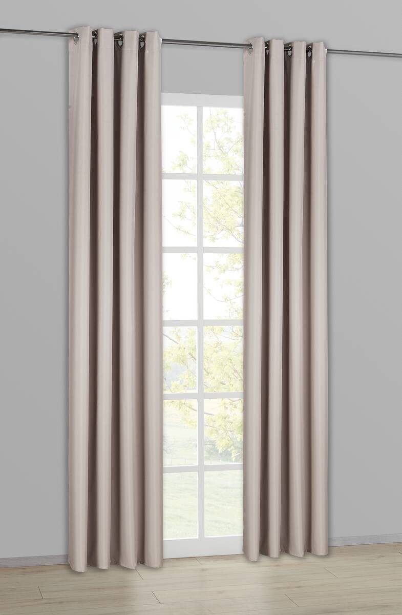 POCOline Ösenvorhang Sorrento silber B/L: ca. 140x245 cm