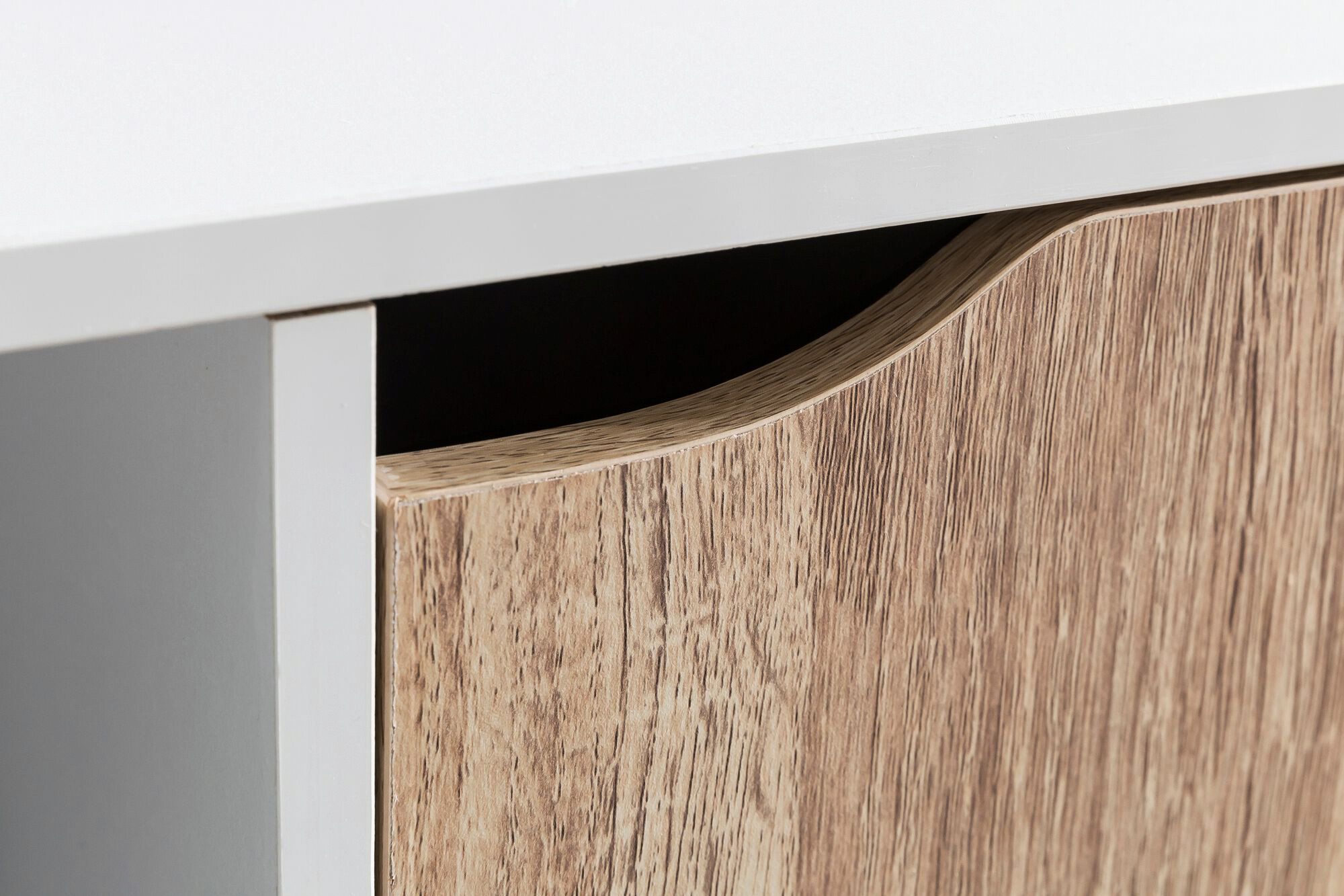 Sideboard weiß Eiche Sonoma Nachbildung B/H/T: ca. 89x91x29 cm