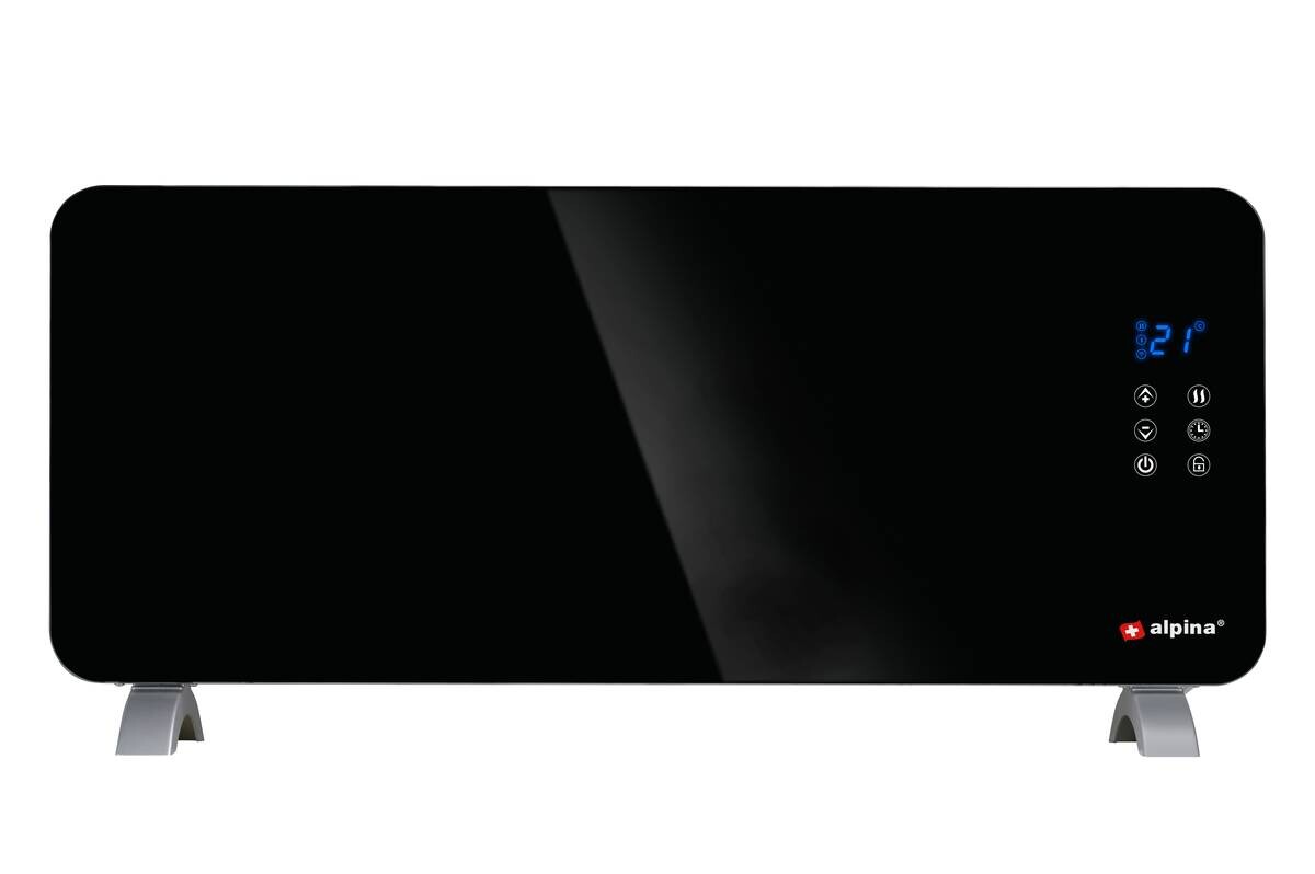 Konvektor schwarz B/H/L: ca. 13x47x96,5 cm ca. 1000 W