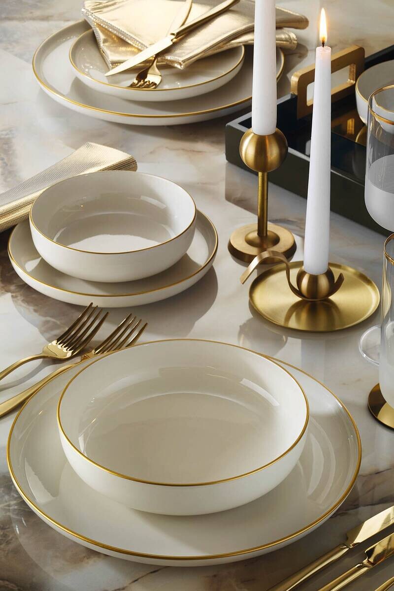 HermiaConcept Tafelservice Kaka multicolor Porzellan 16 tlg.