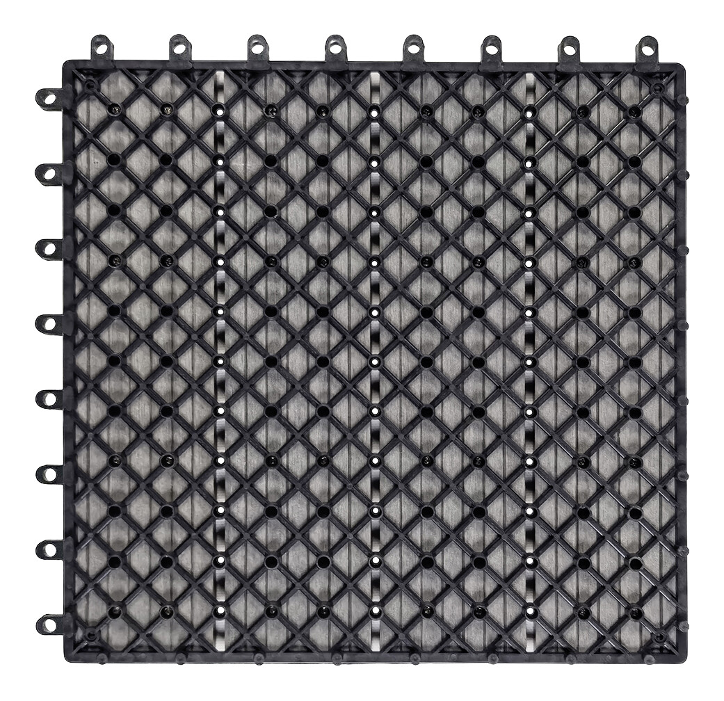 POCOline Terrassenfliese WPC, 6 Stück im Paket grau B/L: ca. 30x30 cm