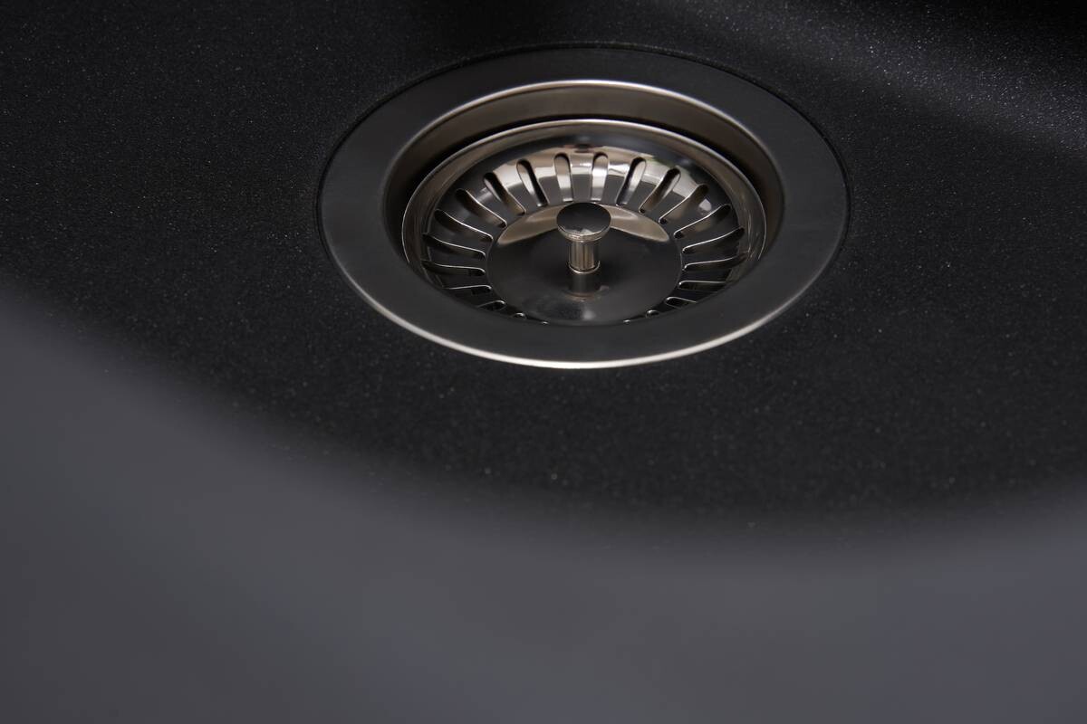 Respekta Einbauspüle Orlando 86 x 50 S schwarz Granitverbundmaterial B/H/T: ca. 86x20,9x50 cm