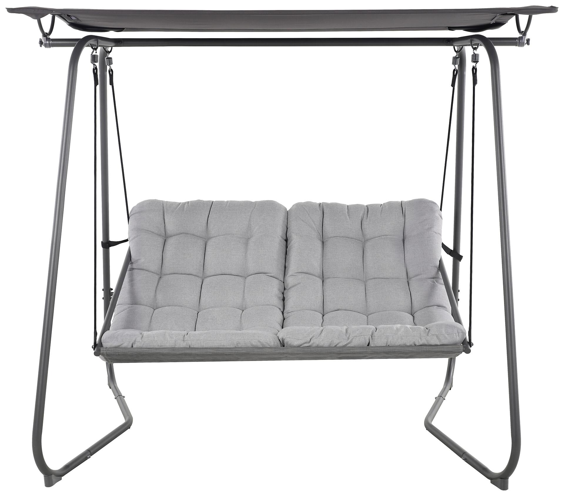 POCOline Hollywoodschaukel hellgrau Stahl B/H/L: ca. 151x195x220 cm