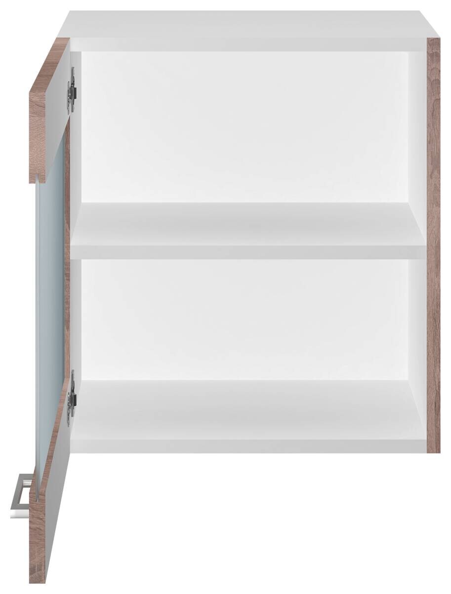 Glashängeschrank Samoa weiß Eiche Nachbildung B/H/T: ca. 50x54,8x32 cm
