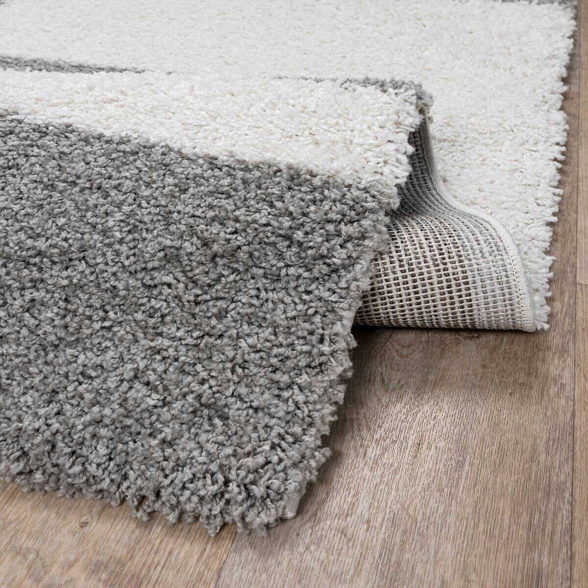 Sanat Hochflorteppich MILANO hellgrau B/L: ca. 80x200 cm