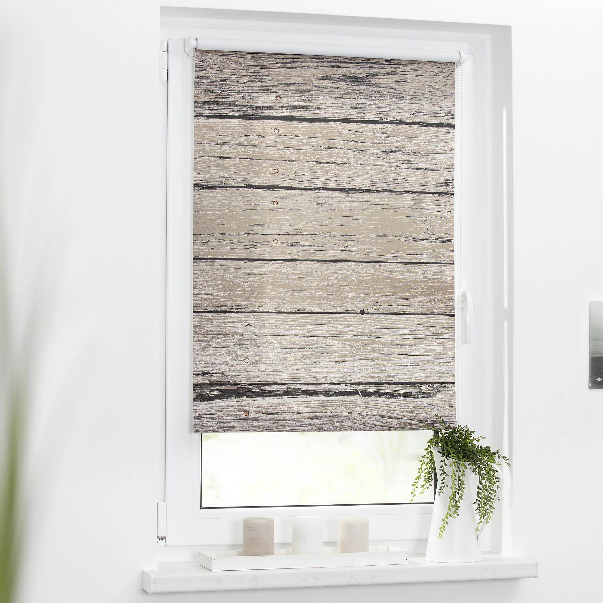 LICHTBLICK Rollo Bretter Vintage braun B/L: ca. 80x150 cm