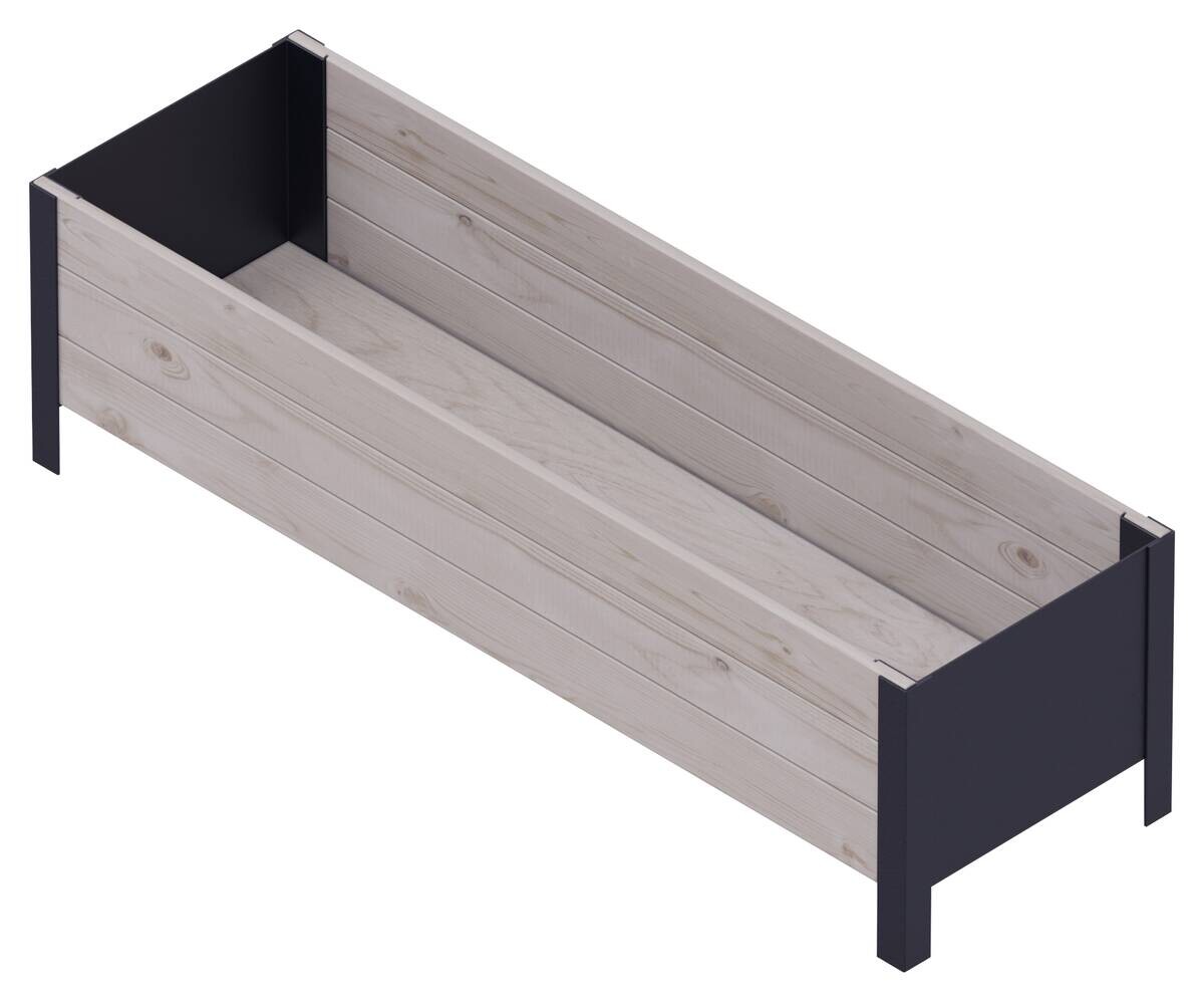 UPYARD Hochbeet MODERN grau Holz B/H/L: ca. 36x32x118 cm