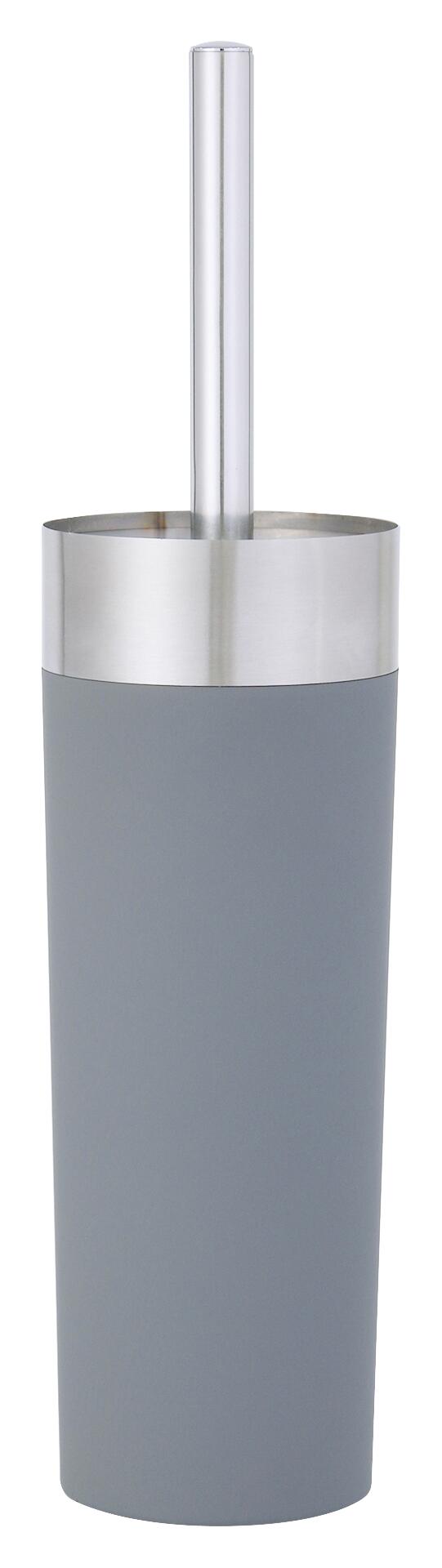 Axentia WC-Garnitur Lena anthrazit schwarz silber Gummi