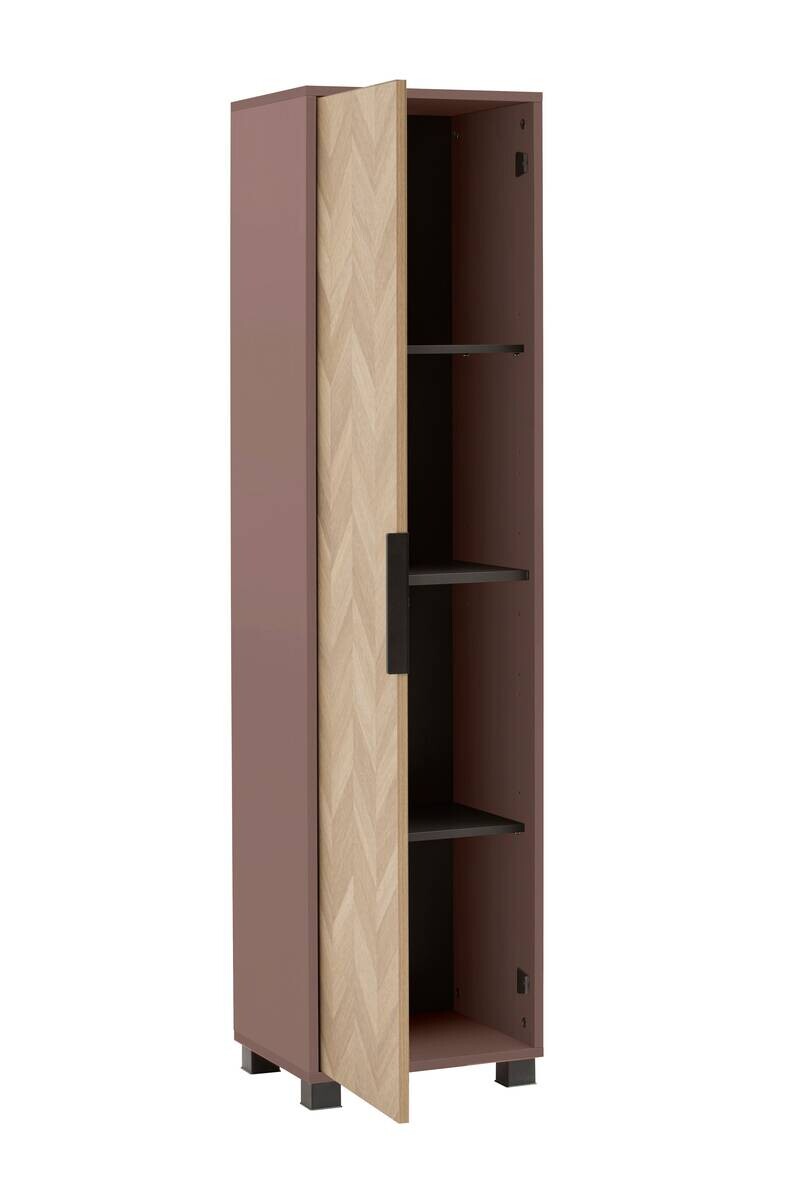 Hochschrank Piazza mauve B/H/T: ca. 40,3x157,8x33,05 cm