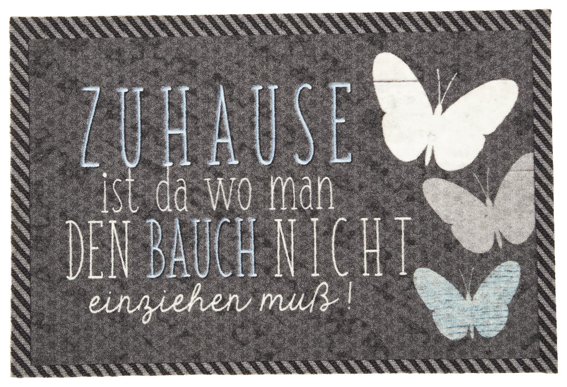 Fußmatte Velvet dunkelgrau B/L: ca. 40x60 cm