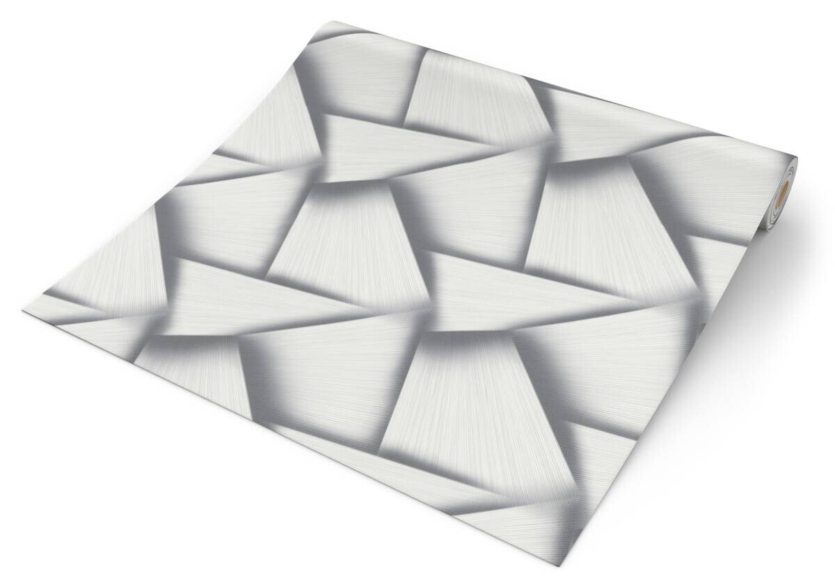 Erismann Vliestapete Schimmer weiß grau B/L: ca. 53x1005 cm