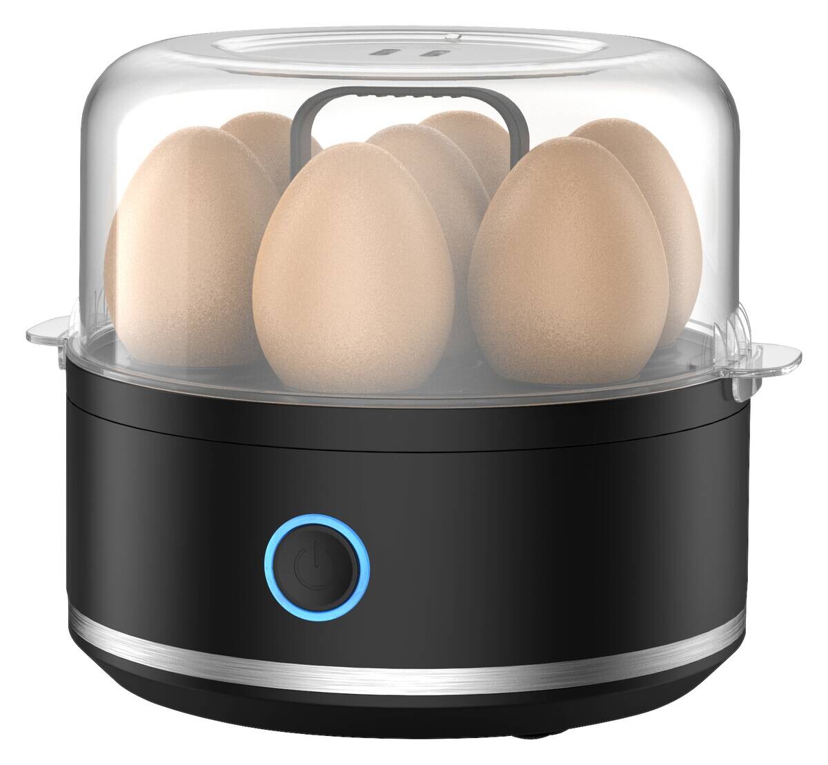 Emerio Eierkocher EB-130995.3 schwarz Kunststoff H/D: ca. 19x16 cm