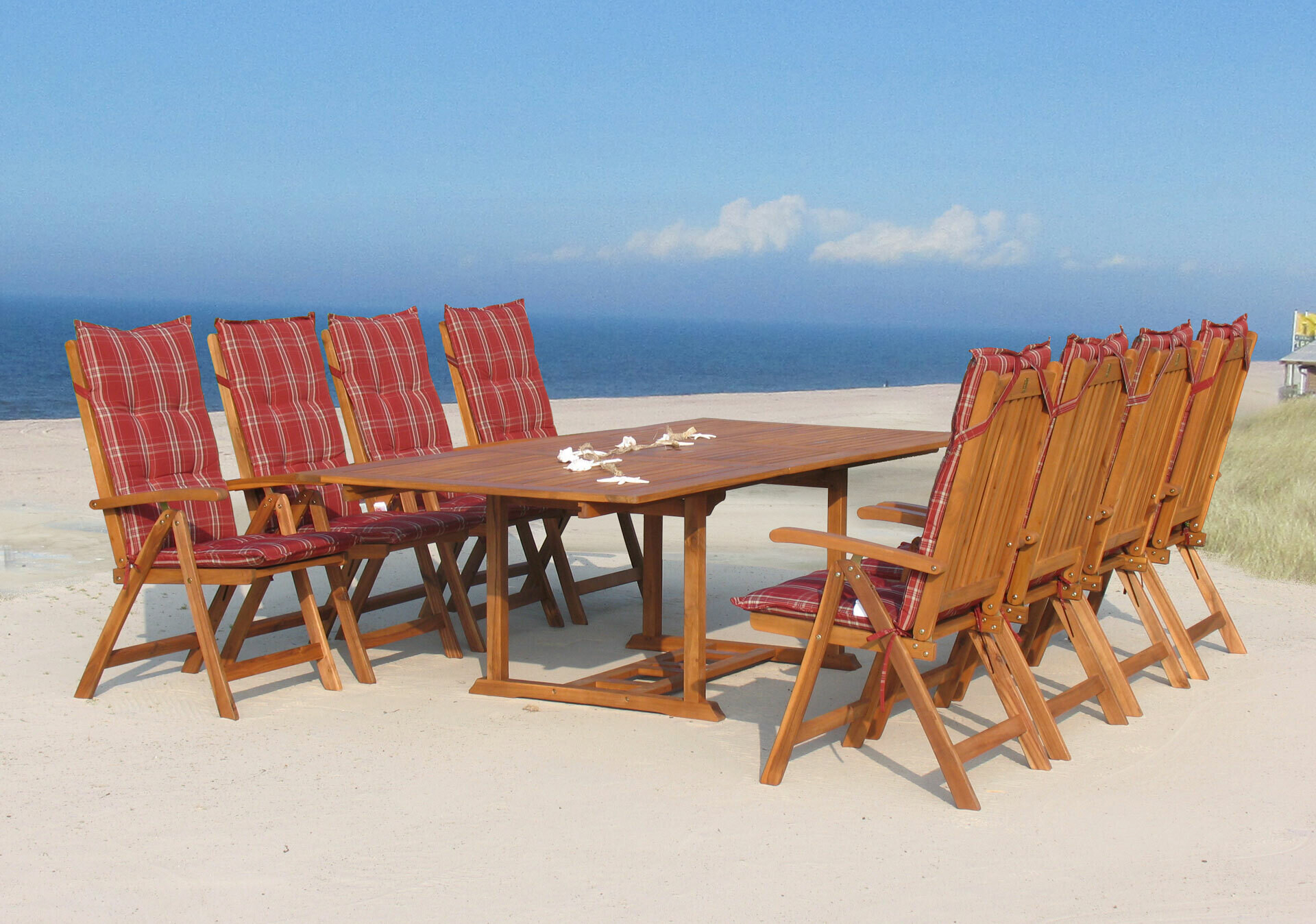 Grasekamp Auflage für Hochlehner Rubin Polyester-Mischgewebe B/H/L: ca. 52x6x119 cm