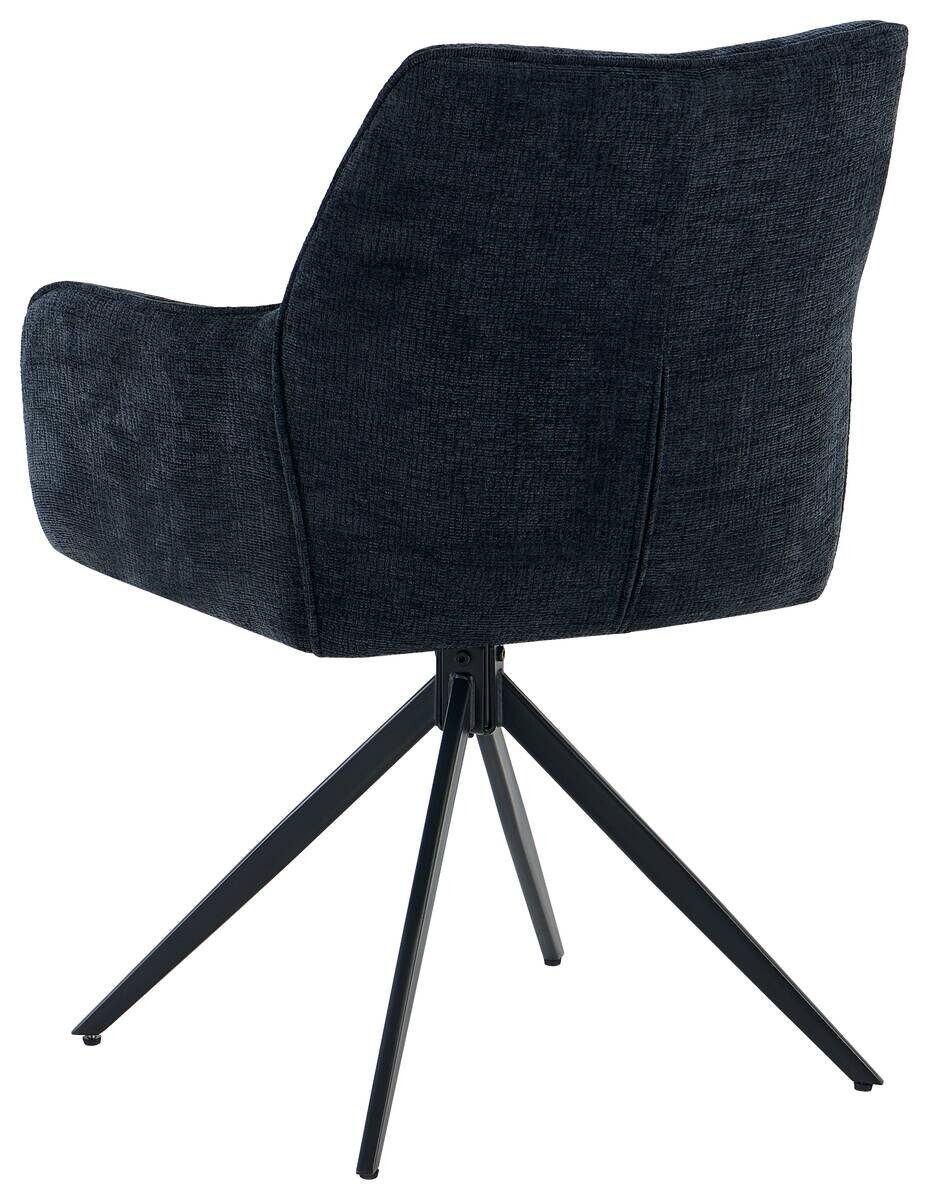 Armlehnstuhl Lena anthrazit Webstoff B/H/T: ca. 61x90x62 cm