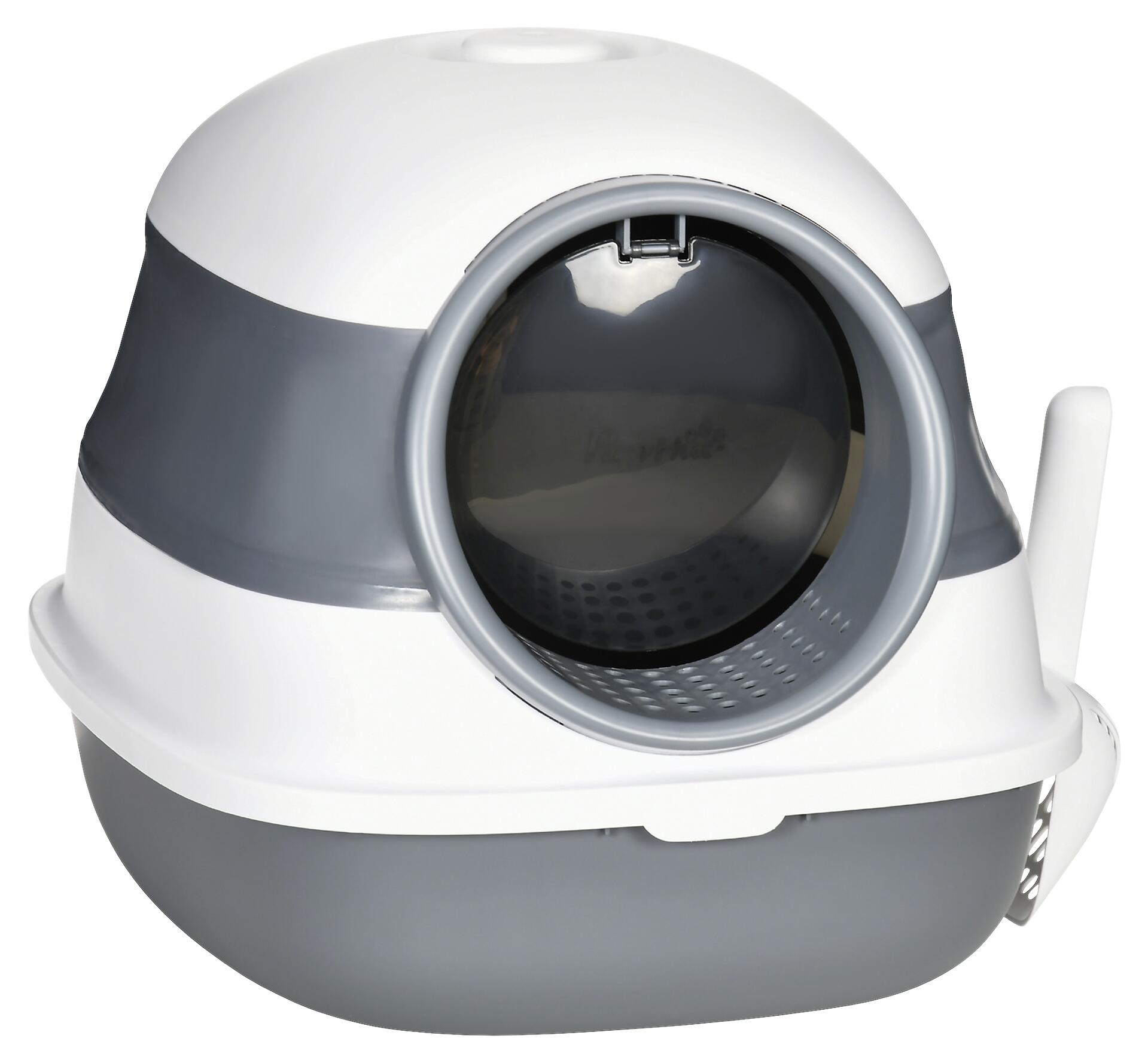 PawHut Katzen-Zubehör grau Edelstahl B/H/L: ca. 41x52x38 cm