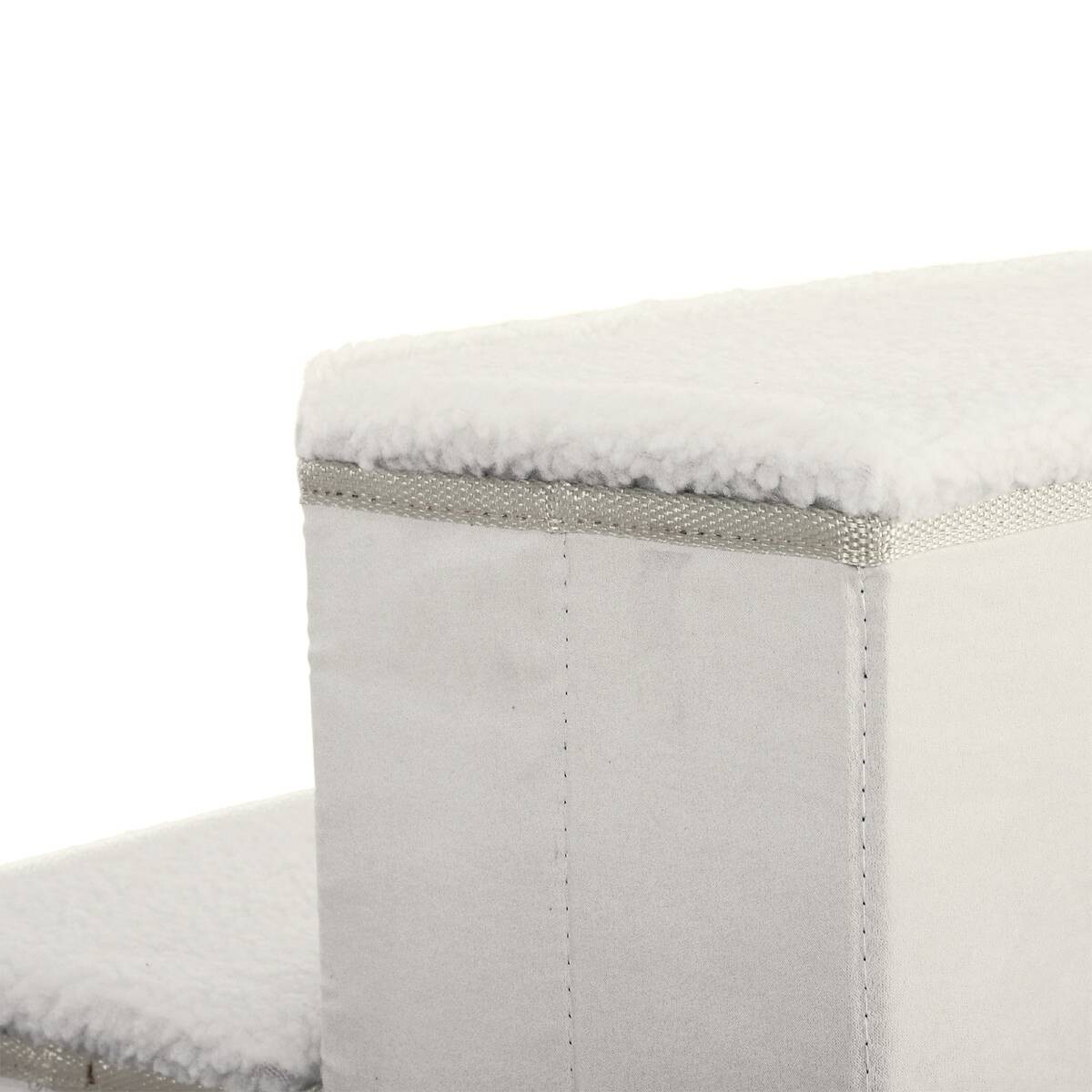 PawHut Haustiertreppe weiß MDF B/H/L: ca. 54x48x40 cm