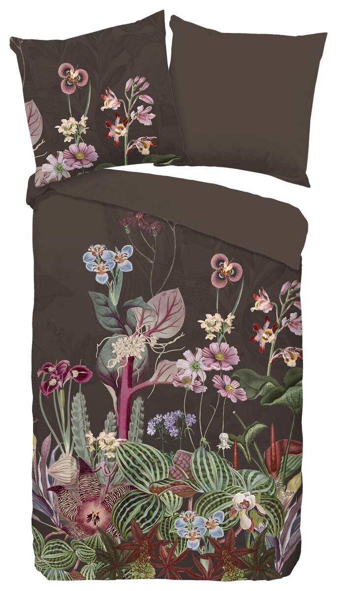 Baumwoll Bettwäsche Phoebe braun Baumwolle B/L: ca. 135x200 cm