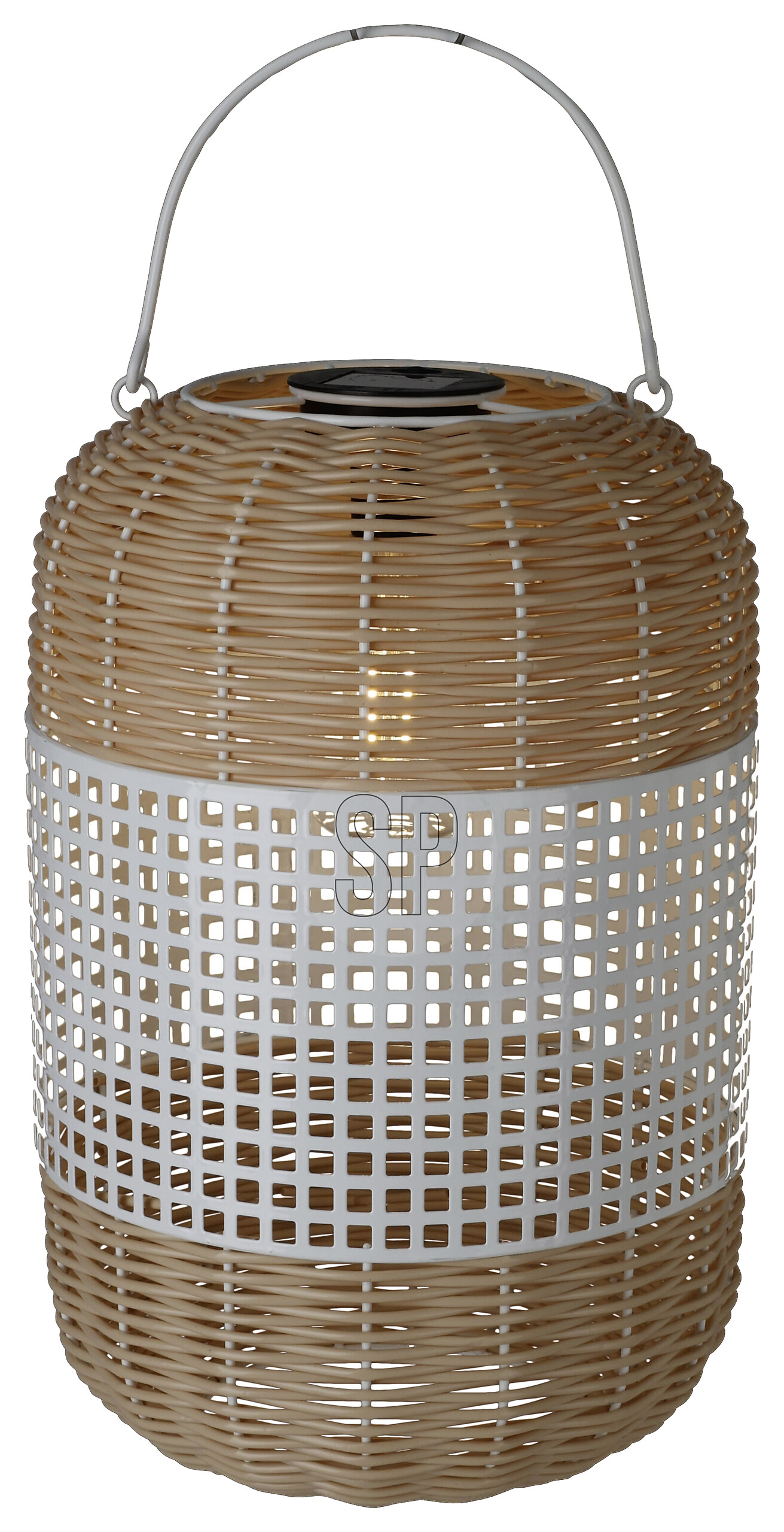 Solarlaterne schwarz Metall B/H/L: ca. 24x24x38 cm