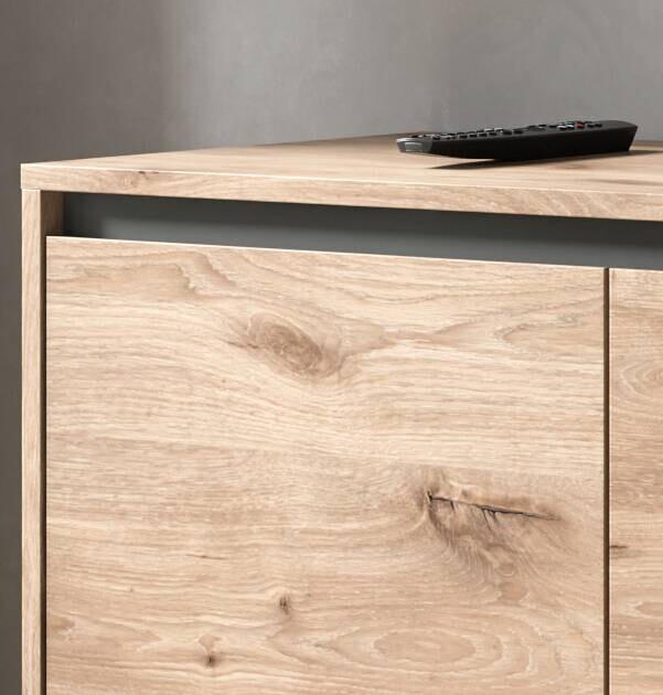 TV-Lowboard Balton Oak Eiche Viking Nachbildung B/H/T: ca. 184x67x40 cm